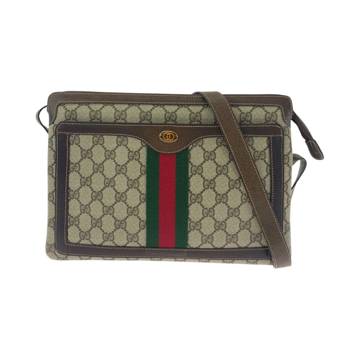 Gucci Gucci Gucci GG Supreme Canvas Shoulder Bag Canvas Shoulder Bag 001164085 DUTY FREE for USA Size ONE SIZE - 1 Thumbnail