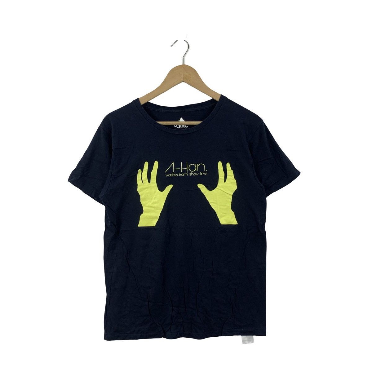 Vintage Vintage A-HaN Graphic T-Shirt Neon Hands Print Minimal Size US L / EU 52-54 / 3 - 4 Thumbnail