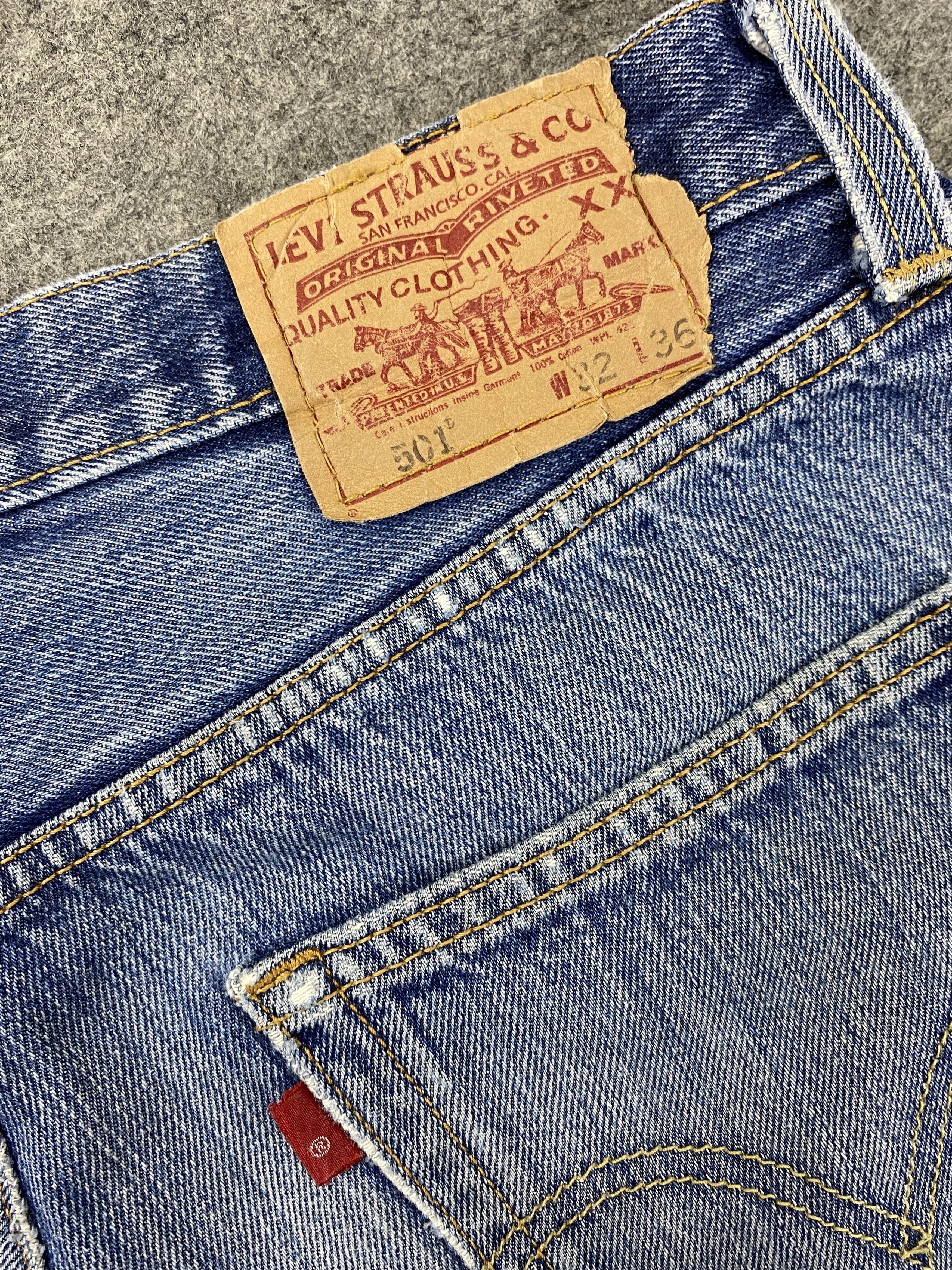 Japanese Brand Distressed Blue Vintage Levi's 501 Jeans 32x33 Denim -JN2400 Size US 32 / EU 48 - 11 Thumbnail