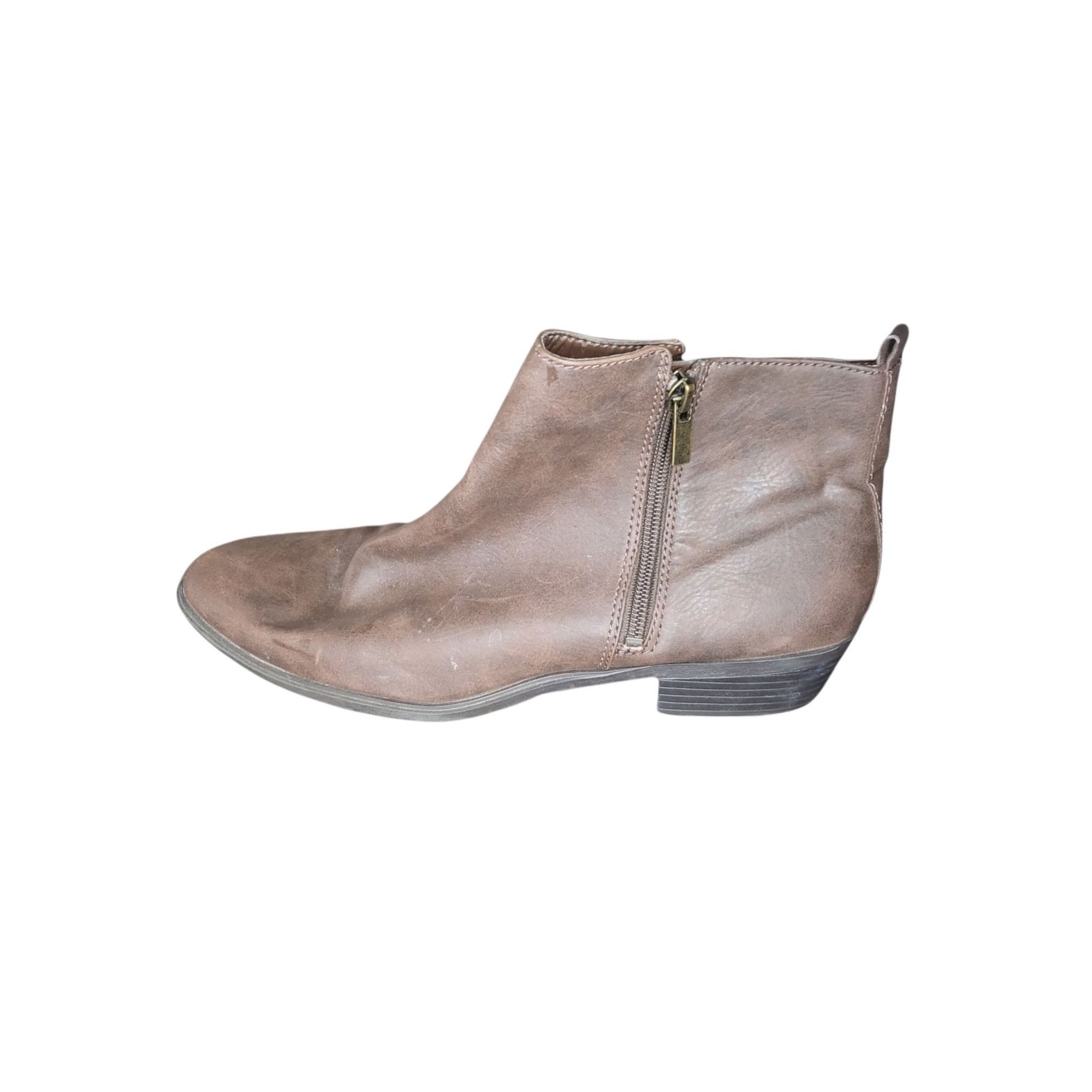 Chaps Chaps Page Ankle Boots Women's Sz 11 Full Zip Brown Leather Size US 11 / IT 41 - 1 Thumbnail