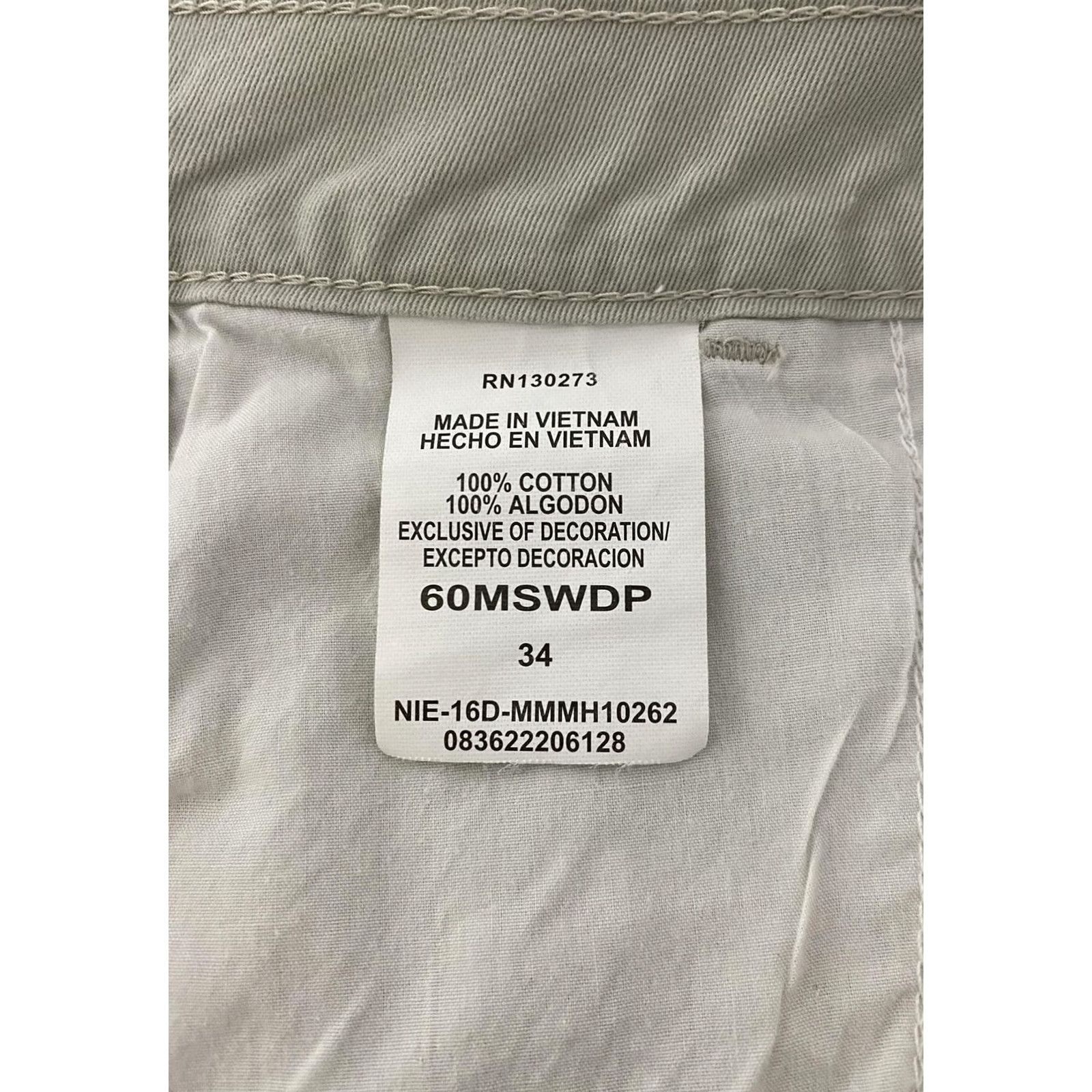 Wrangler Wrangler Shorts Mens 34 Beige Relaxed Fit Cargo Canvas Pockets Cotton Casual Size US 34 / EU 50 - 8 Thumbnail