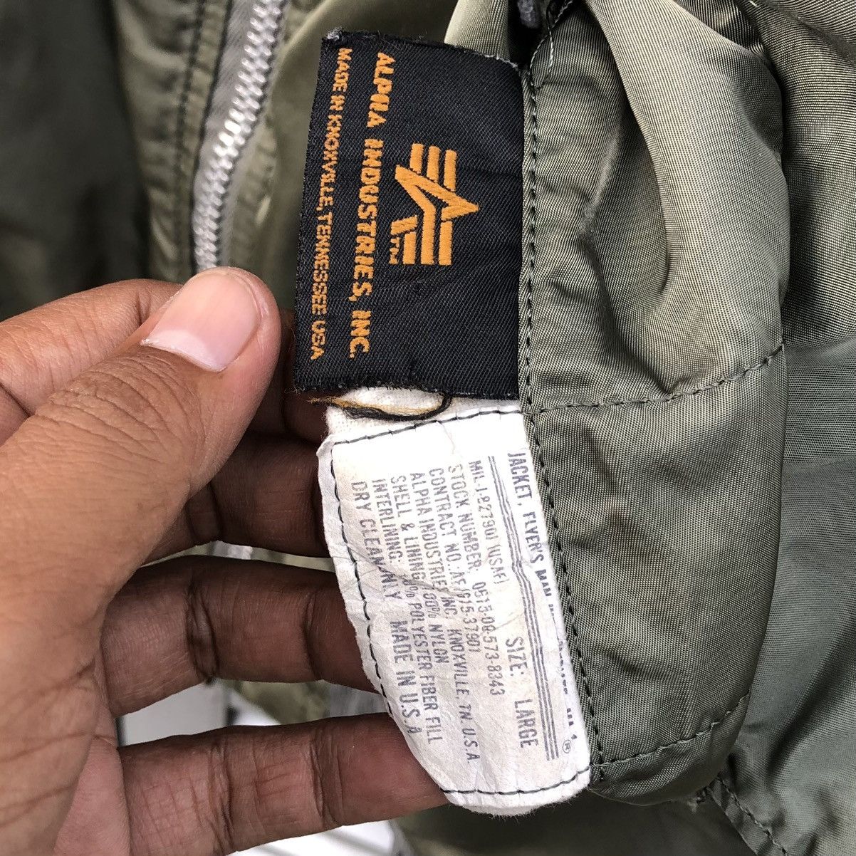 Alpha Industries VTG Alpha Industries Flyer’s Intermediate Ma-1 Bomber Jacket Size US L / EU 52-54 / 3 - 19 Thumbnail