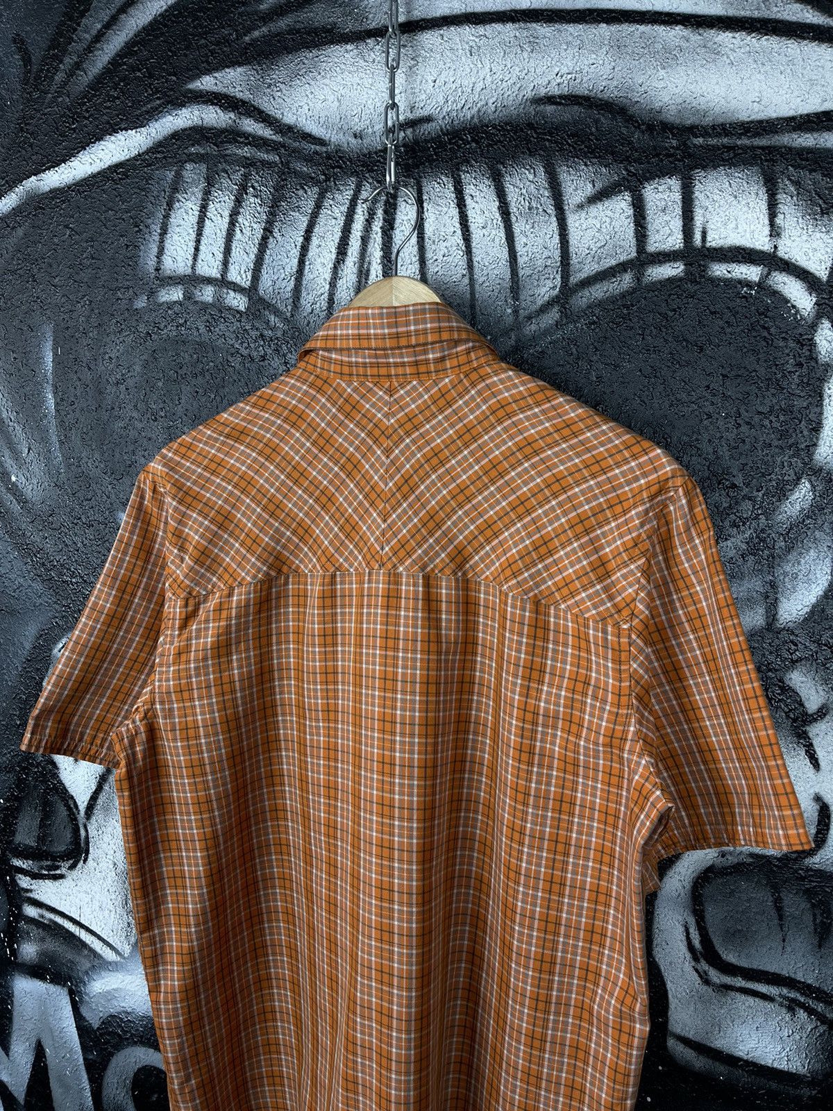 Nike ACG Vintage Nike ACG Y2K Orange Check Short Sleeve Shirt Size S Size US S / EU 44-46 / 1 - 12 Thumbnail