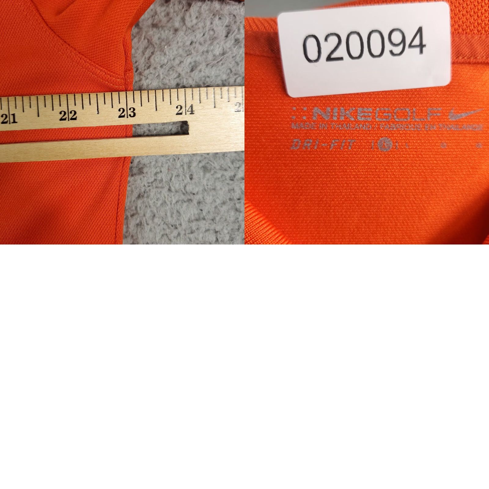 Nike VINTAGE Nike Polo Shirt Mens Large Orange Dri Fit Golf Casual Short Sleeve Adult Size US L / EU 52-54 / 3 - 8 Thumbnail