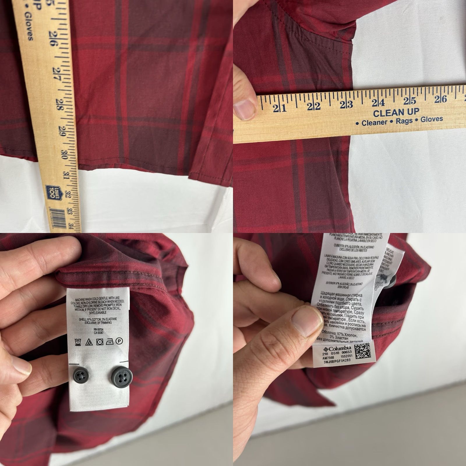Vintage Columbia Shirt Mens Large Rapid Rivers II Button Down Red Plaid Long Sleeve NWT Size US L / EU 52-54 / 3 - 8 Thumbnail