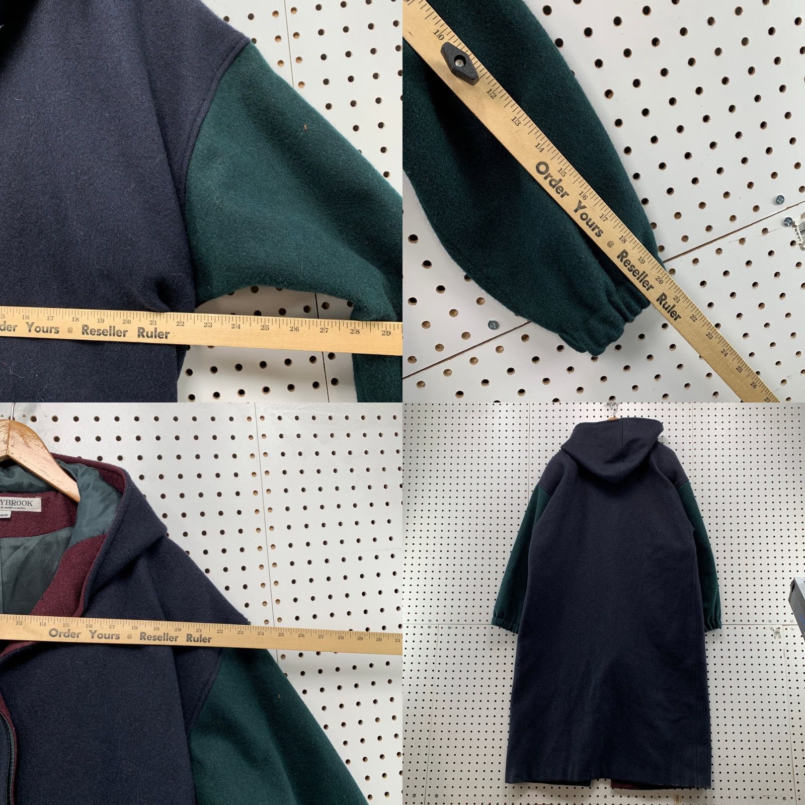 Vintage VINTAGE Donnybrook Wool Hooded Overcoat Womens 16W Blue Heavyweight USA Jacket Size XXL / US 16-18 / IT 52-54 - 9 Thumbnail