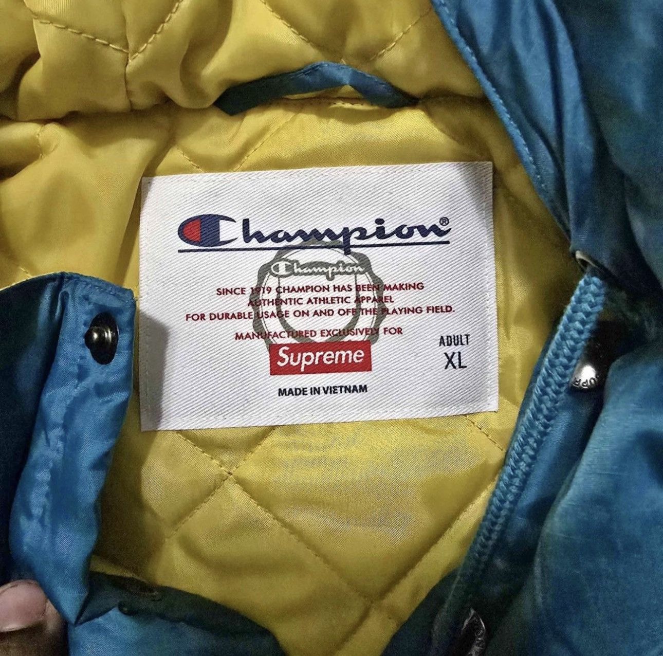 Champion × Supreme Supreme x Champion Anorak Jacket — Teal / XL Size US XL / EU 56 / 4 - 2 Thumbnail