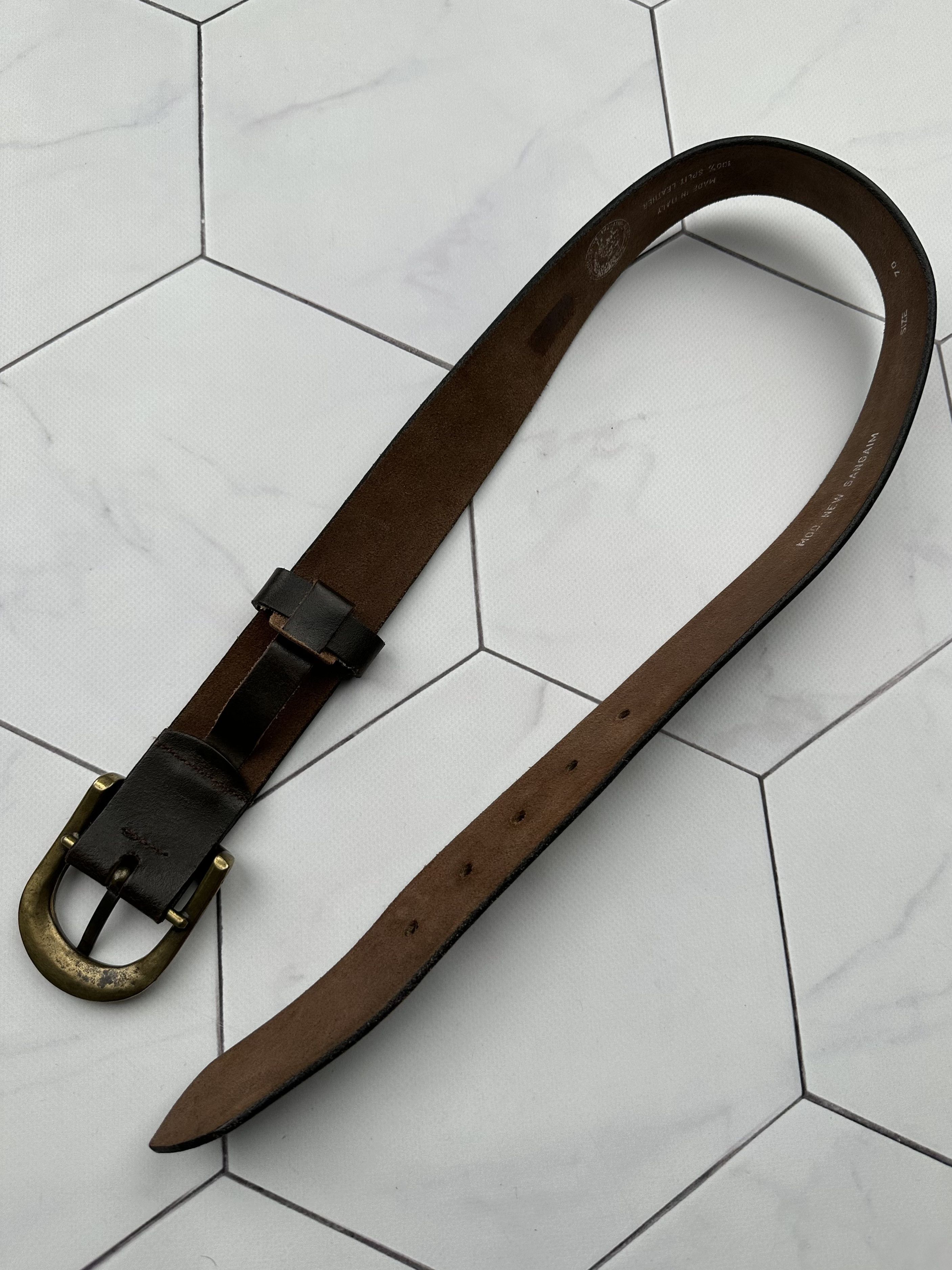 Diesel Diesel Vintage Leather Belt (B329) Size ONE SIZE - 3 Thumbnail