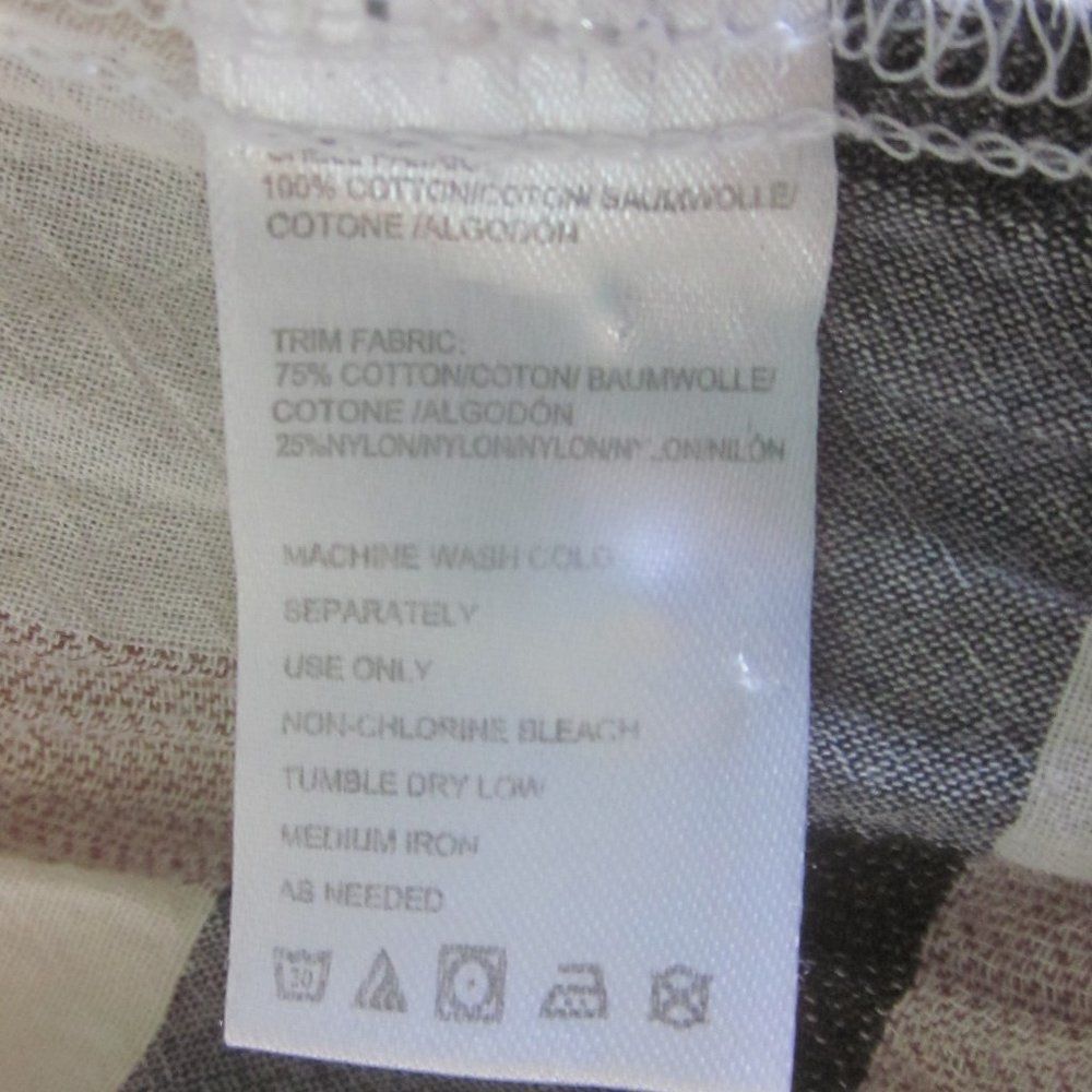Anthony Sinclair Isabella Sinclair Attay Button Up Shirt Size L Lace Back Plaid Roll Tab Sleeve Size L / US 10 / IT 46 - 14 Thumbnail