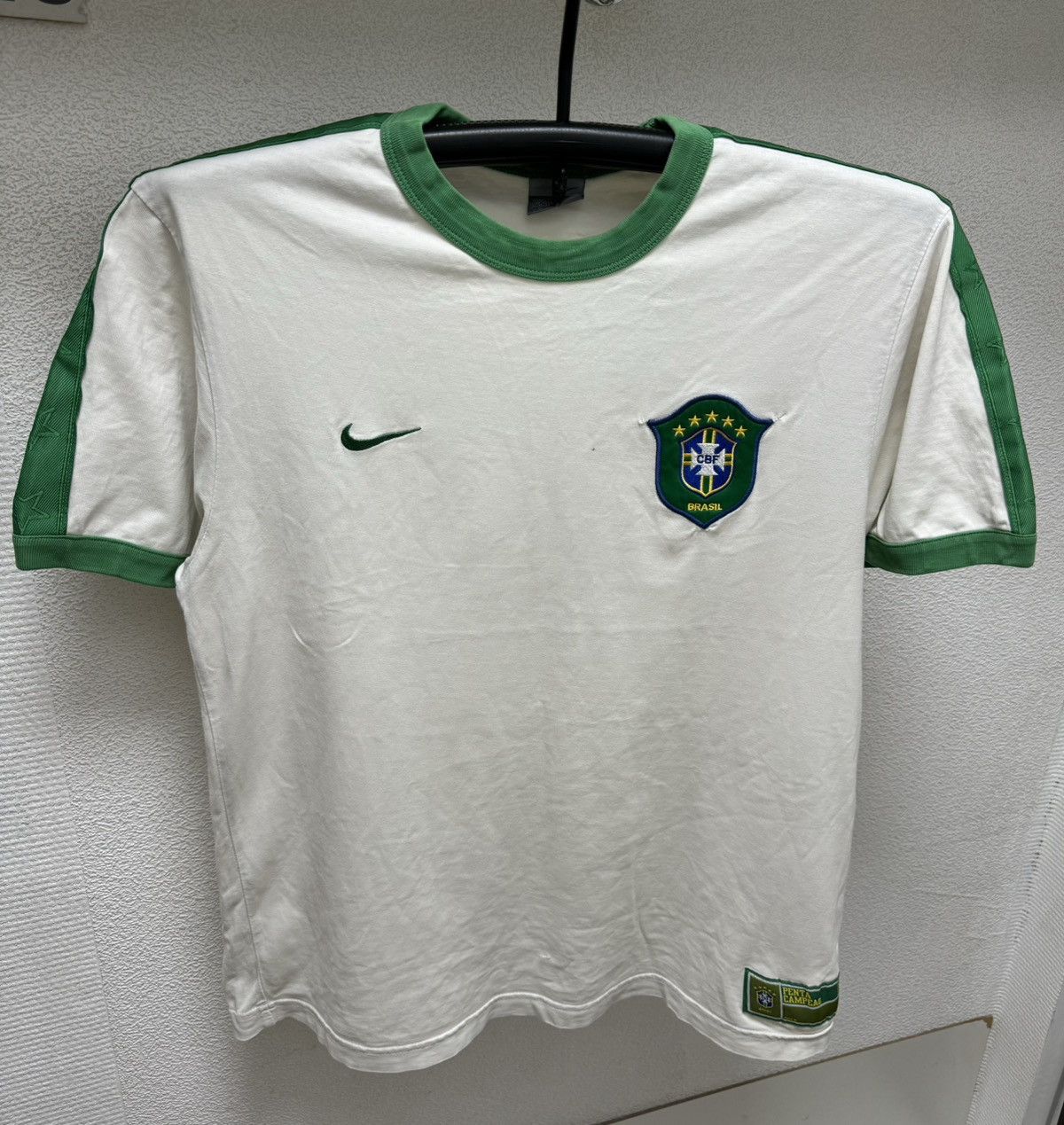 Nike brasil brazil vintage t-shirt 10 Ronaldo L sz