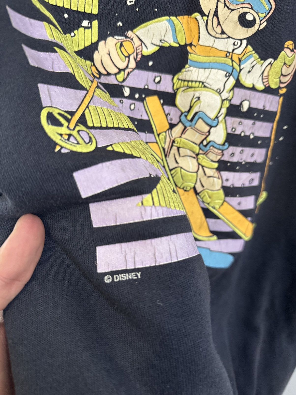 Hanes × Vintage DOWNHILL FREAK 80s Mickey Mouse Ski vintage crewneck Size US XL / EU 56 / 4 - 5 Thumbnail
