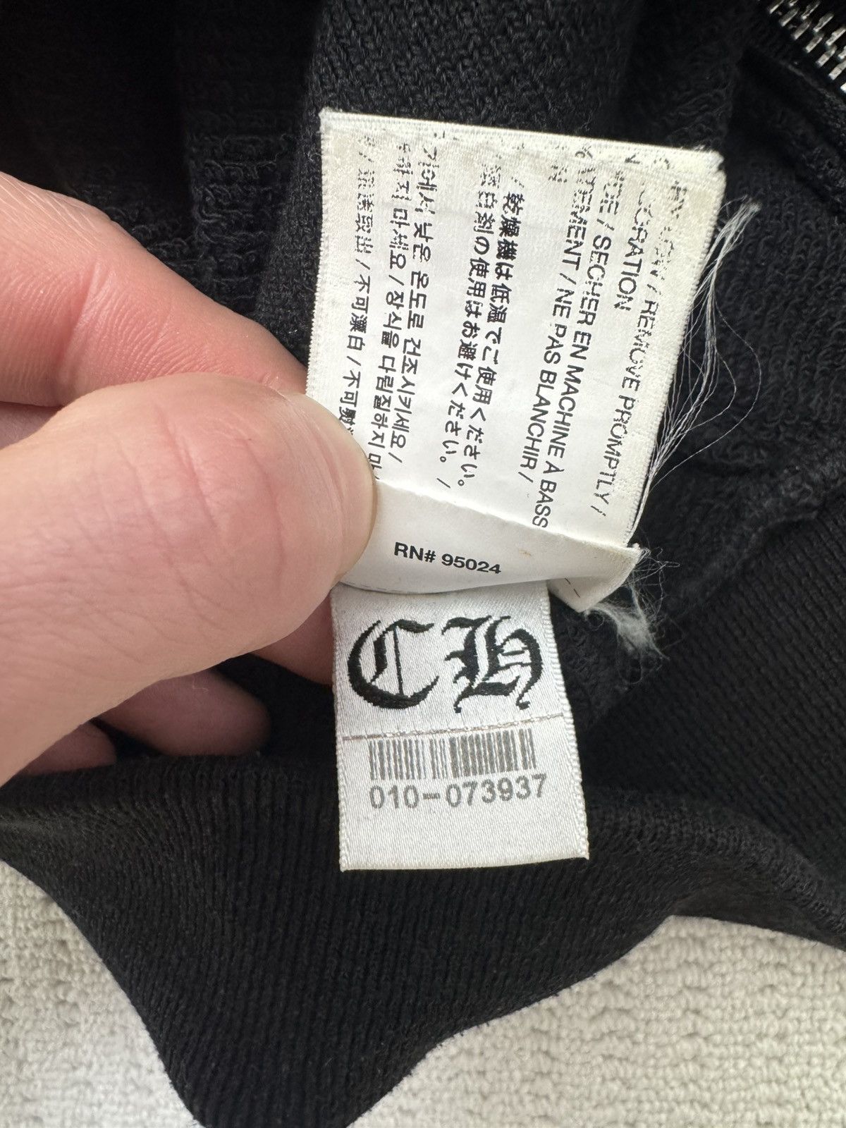 Chrome Hearts Zip Hoodie with Leather and Silver Patch Size US M / EU 48-50 / 2 - 8 Thumbnail