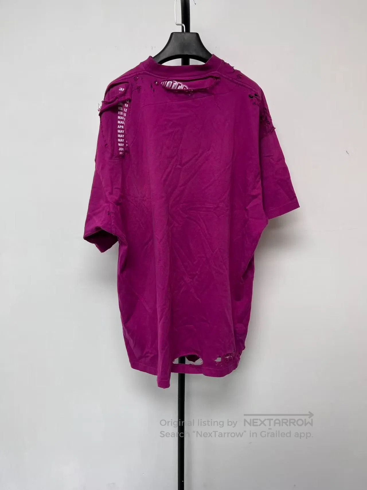 Other Balenciaga Logo Distressed Faded T-shirt. Size M / US 6-8 / IT 42-44 - 1 Thumbnail