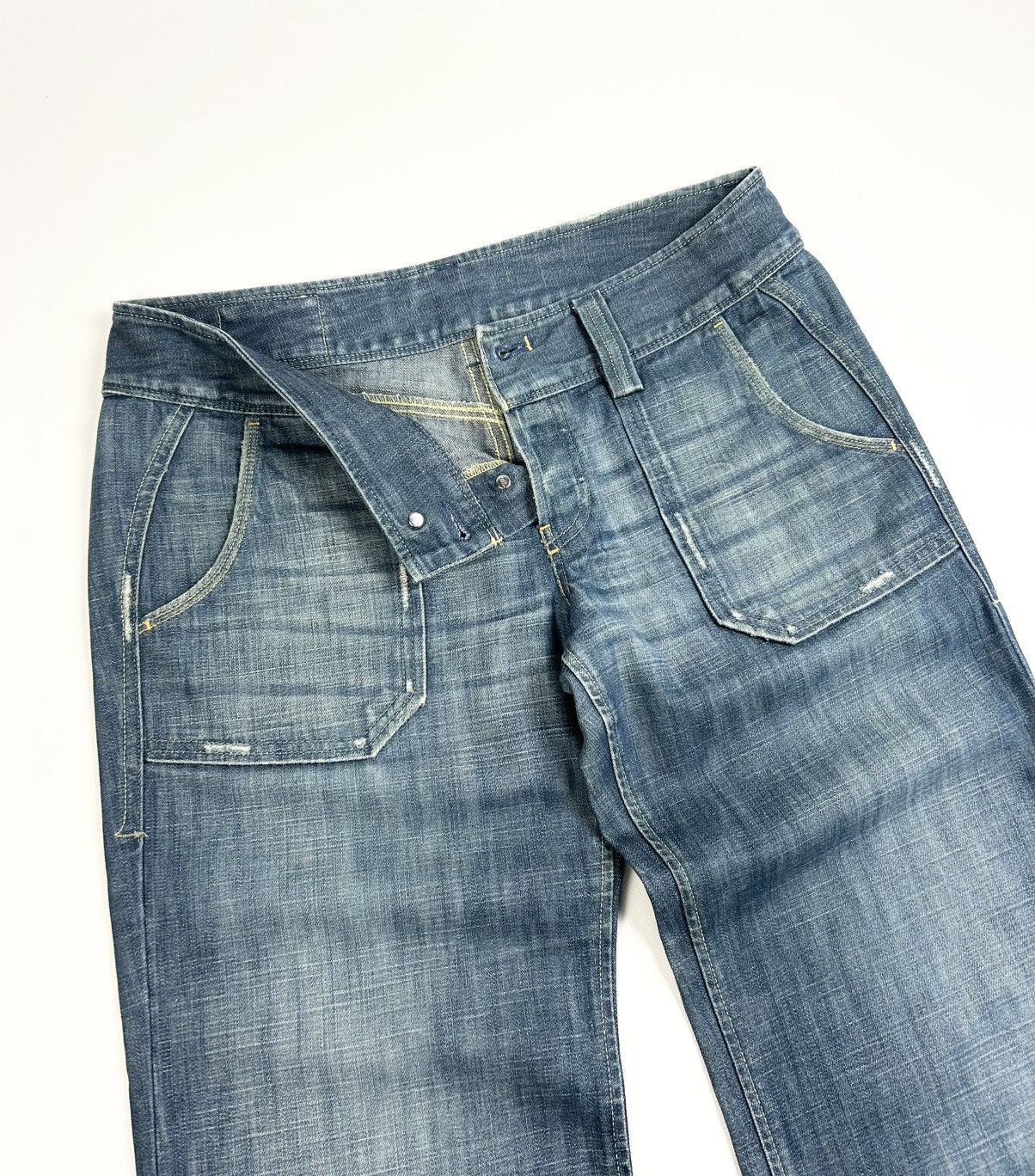 Diesel × Vintage Vintage Diesel Cargo Jeans Blue Denim Pants Y2k rare Size 30" / US 8 / IT 44 - 4 Thumbnail