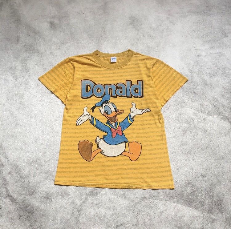 Velva Sheen Vtg Velva Sheen Donald Duck Built Up Tee Size US L / EU 52-54 / 3 - 1 Thumbnail