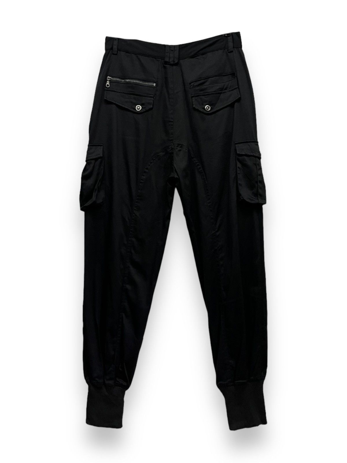 Japanese Brand 🔥90’s BLACK BACCARA Punk Studded Jogger Cargo Soft Blends Size US 29 - 2 Thumbnail