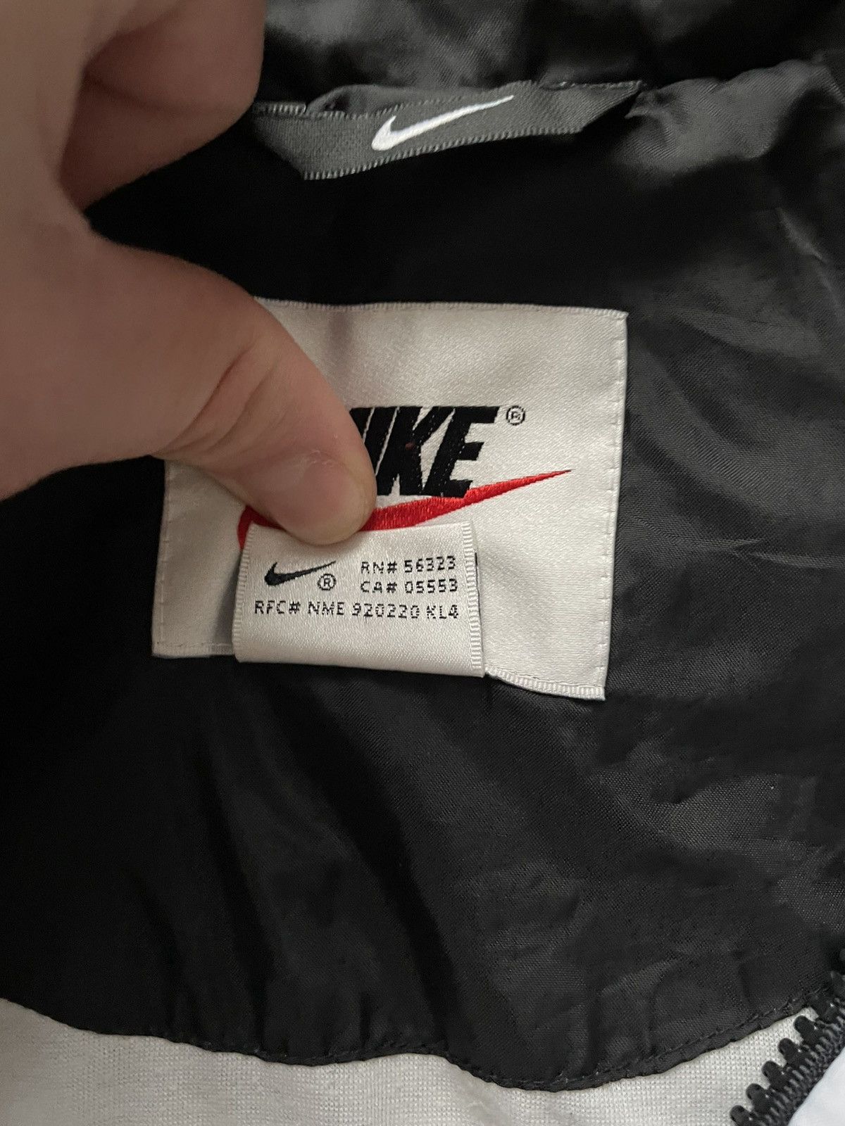 Nike × Vintage 90s Nike Vintage Light Jacket Streetwear Big Logo Swoosh Y2k Size US S / EU 44-46 / 1 - 18 Thumbnail