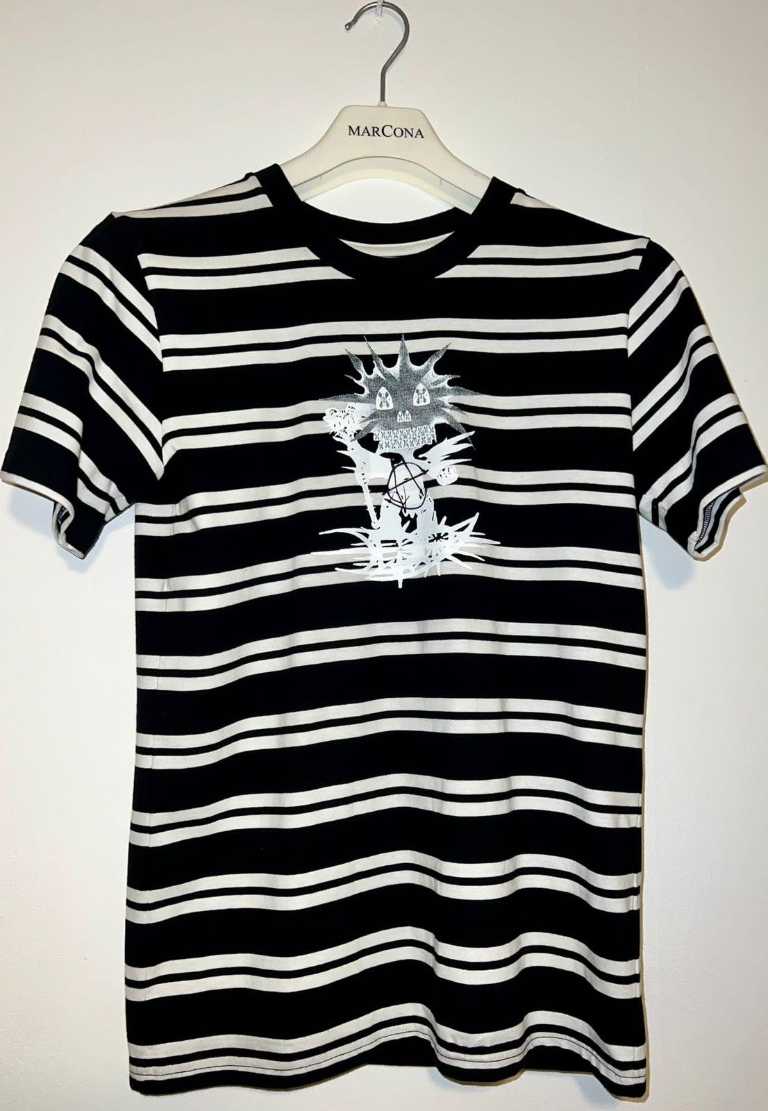 image of Drain Gang T-Shirt 2022 Signed By Ecco2K in Black/White, Men's (Size Small)