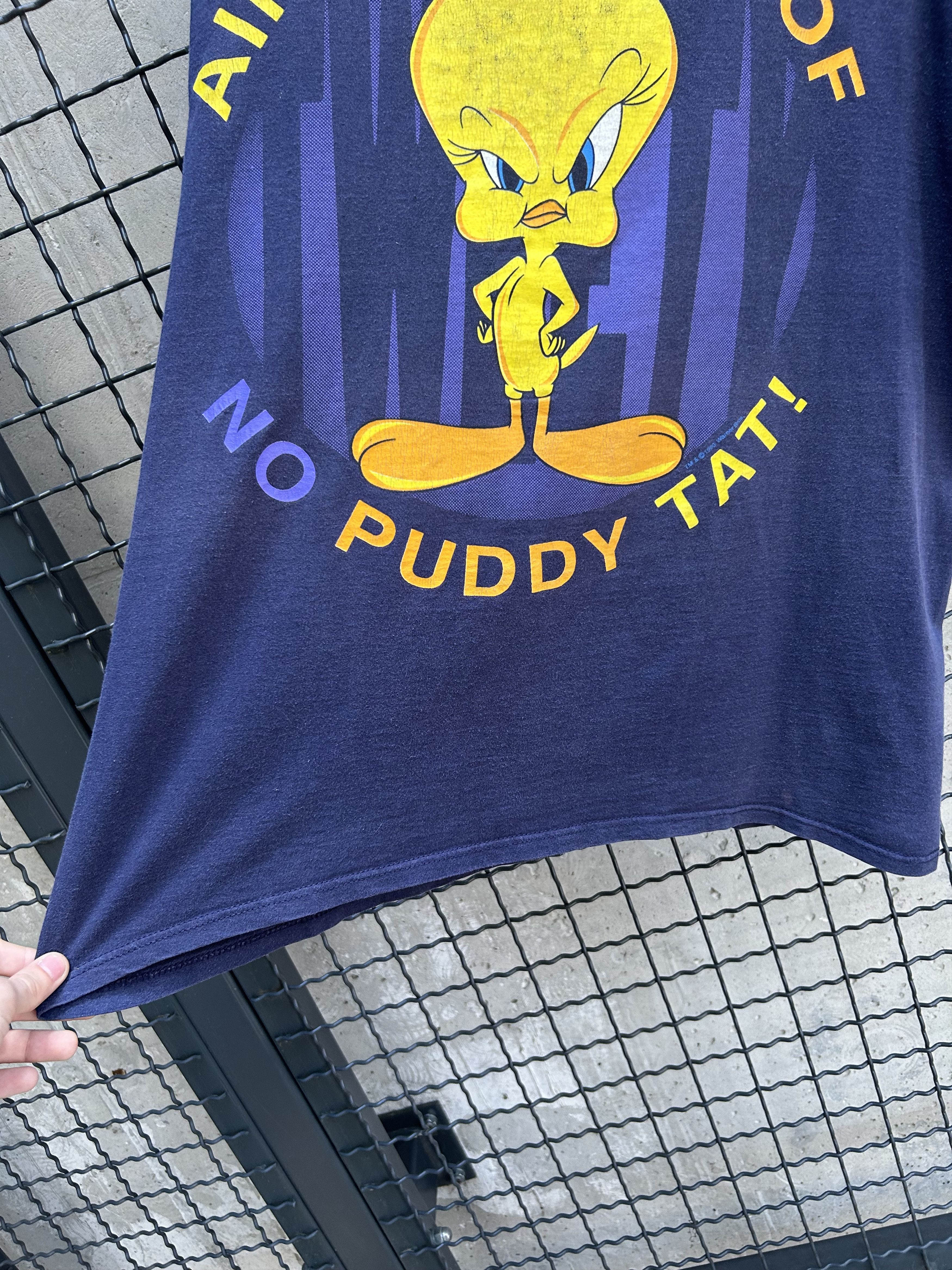 Cartoon Network Vintage 1996 Looney Tunes Tweety Cartoon Florida T-shirt Size US XL / EU 56 / 4 - 5 Thumbnail
