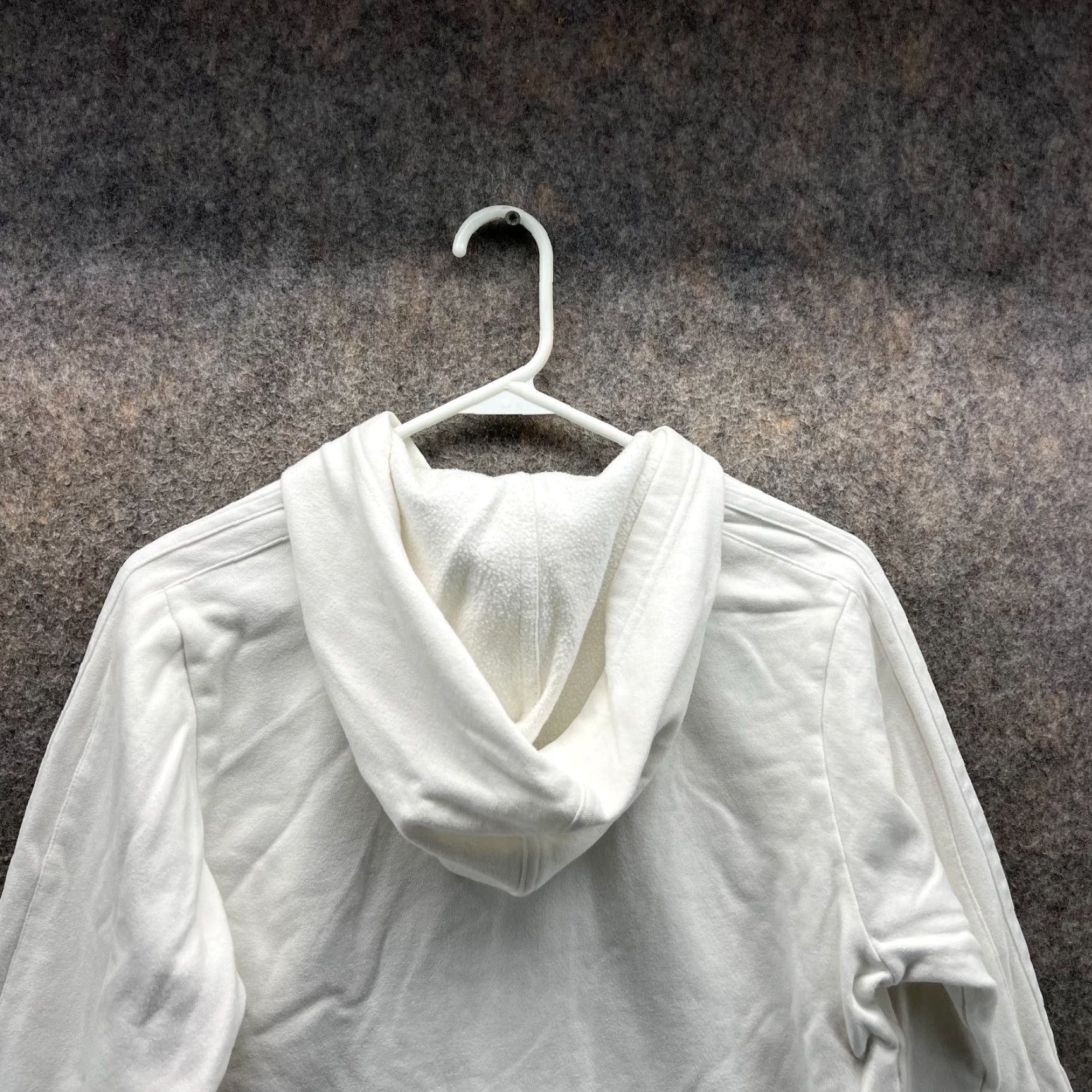 Adidas VINTAGE Adidas Sweater Women Large White Full Zip Hoodie Jacket Trefoil Folding? Size L / US 10 / IT 46 - 2 Thumbnail