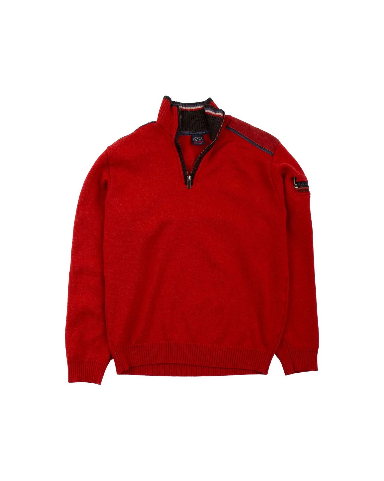 Paul & Shark Paul & Shark Yachting Quarter Zip Wool Sweater Red Size M Size US M / EU 48-50 / 2 - 1 Thumbnail