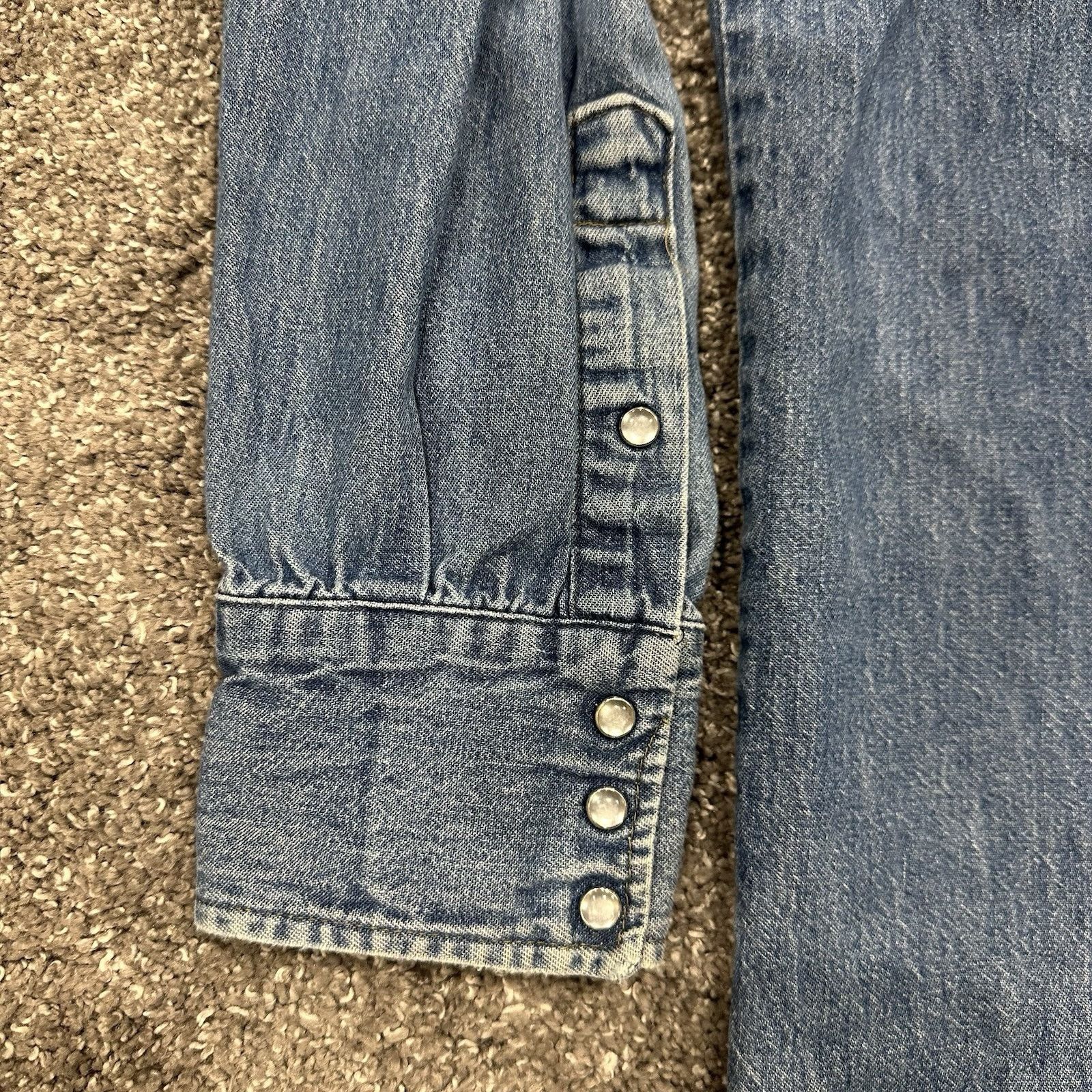 Big Mac Vtg Big Mac Denim Pearl Snap Western Shirt Mens Sz 2XL TALL Size US XXL / EU 58 / 5 - 7 Thumbnail