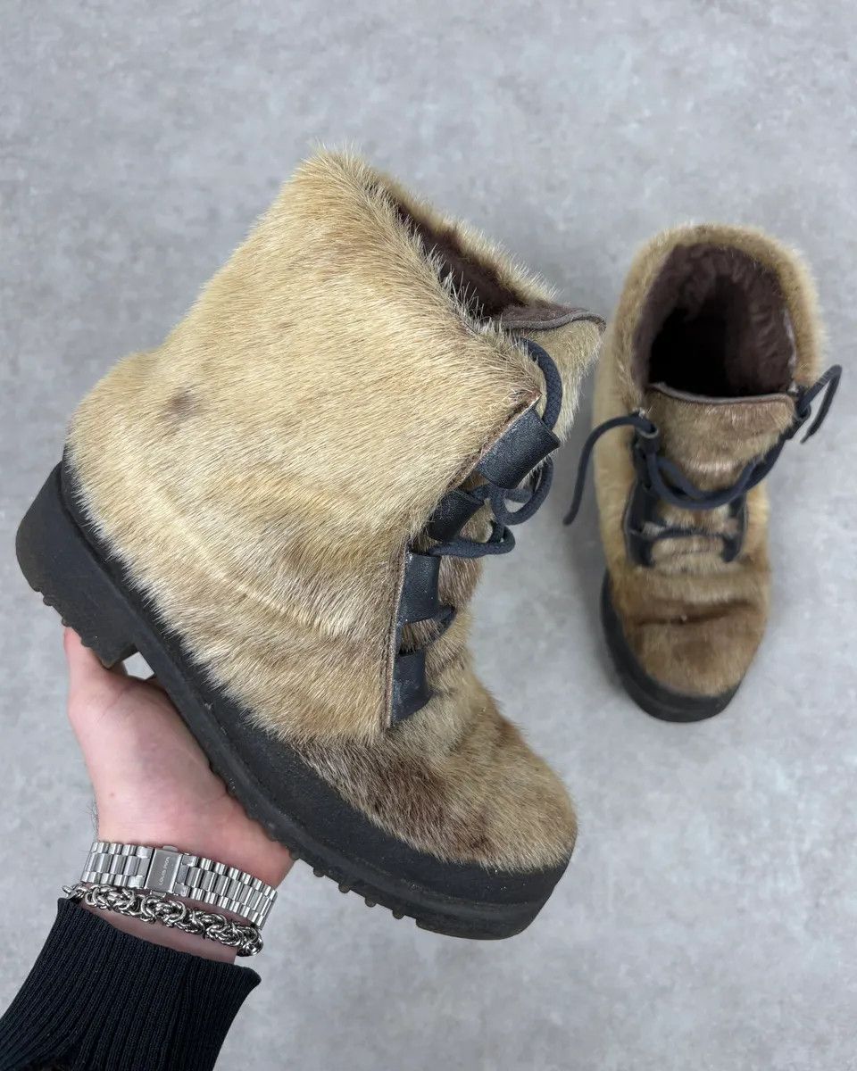 Vintage Archive Snow Camel Fur Boots Size US 9 / EU 42 - 1 Thumbnail