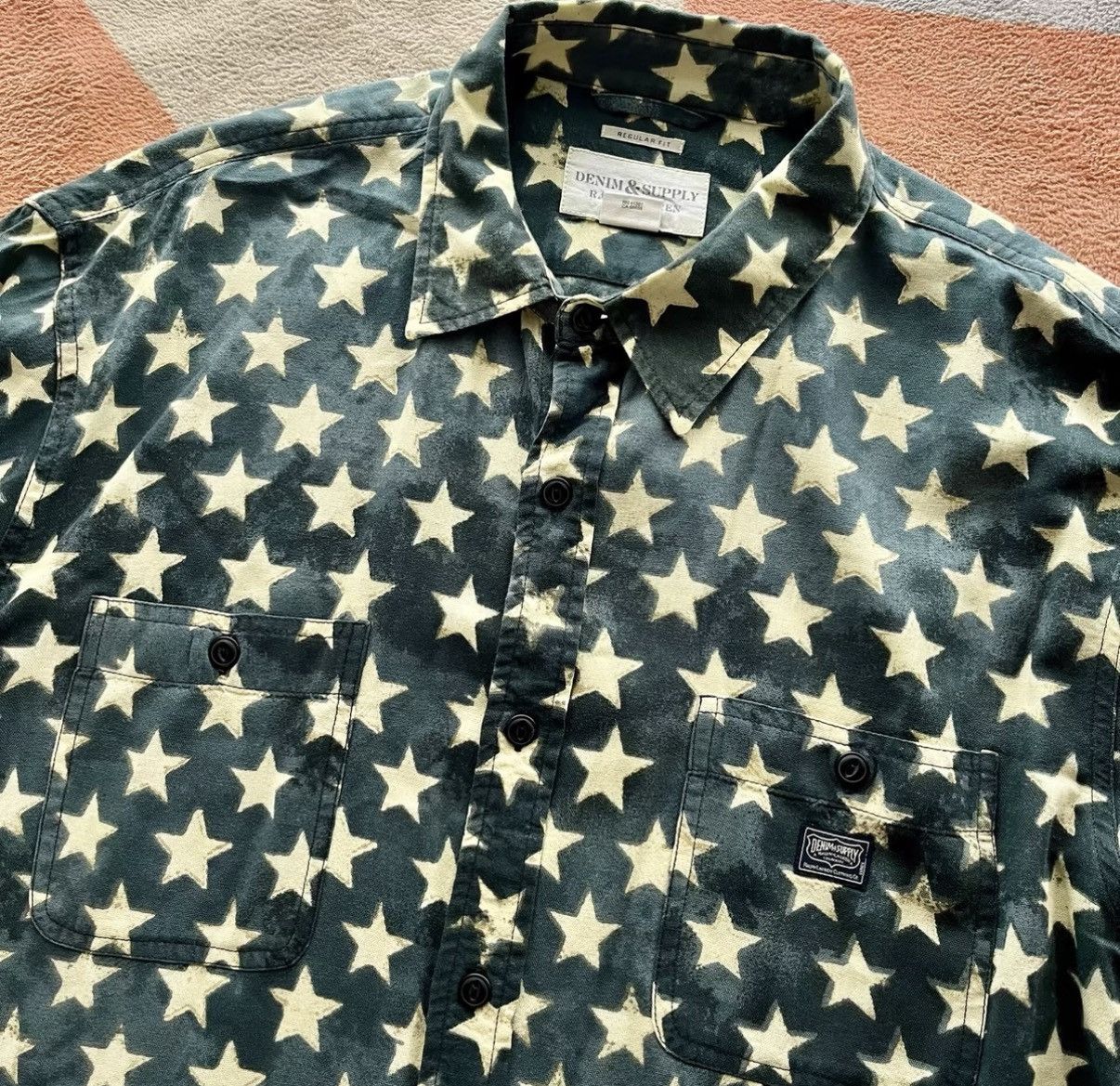 Denim & Supply Ralph Lauren Denim Supply Star Print Shirt - Ralph Lauren K22 Size US XL / EU 56 / 4 - 3 Thumbnail