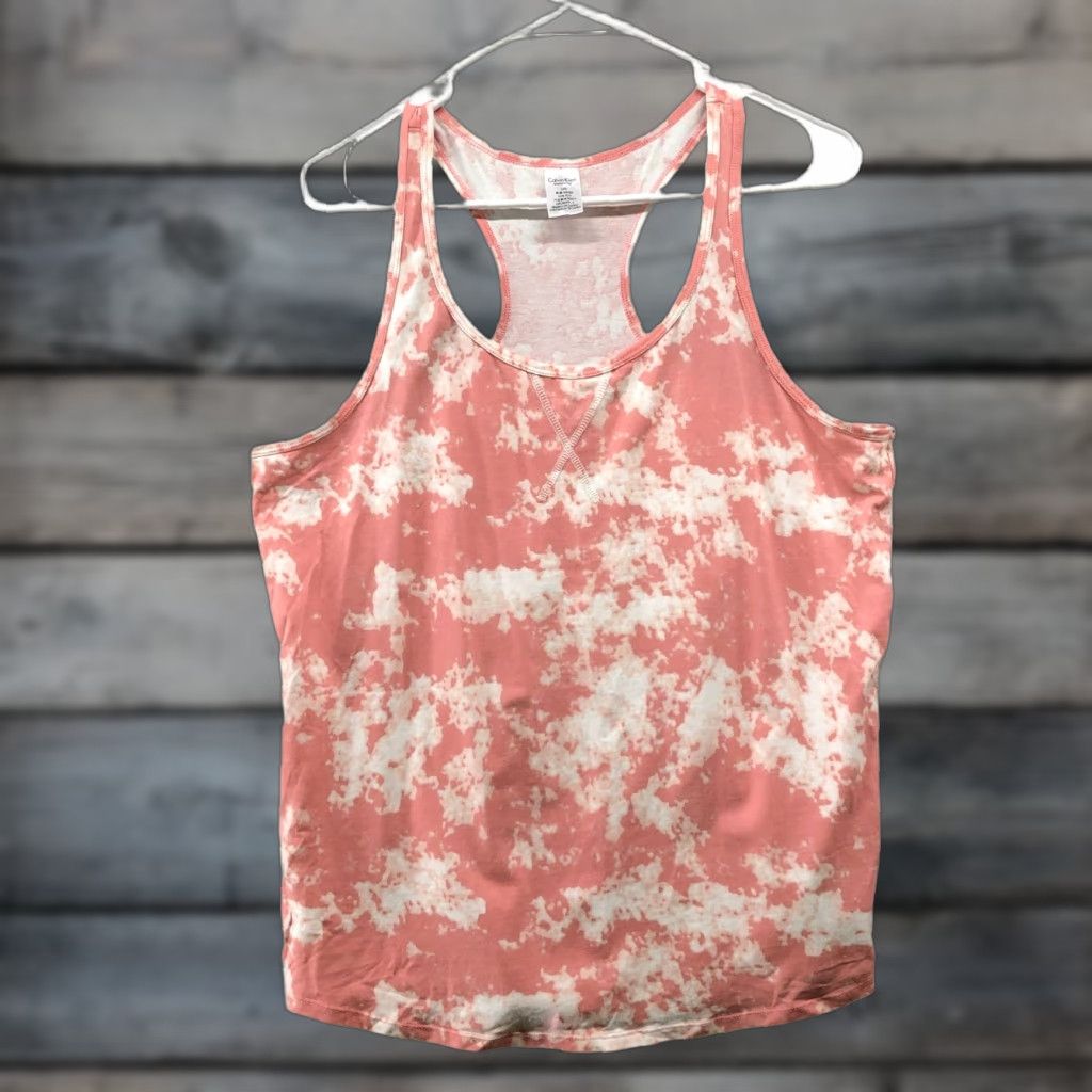 Calvin Klein Calvin Klein Sleepwear Tank Top Womens L Pink Tie Dye Lounge Pajama Top Size L / US 10 / IT 46 - 1 Thumbnail