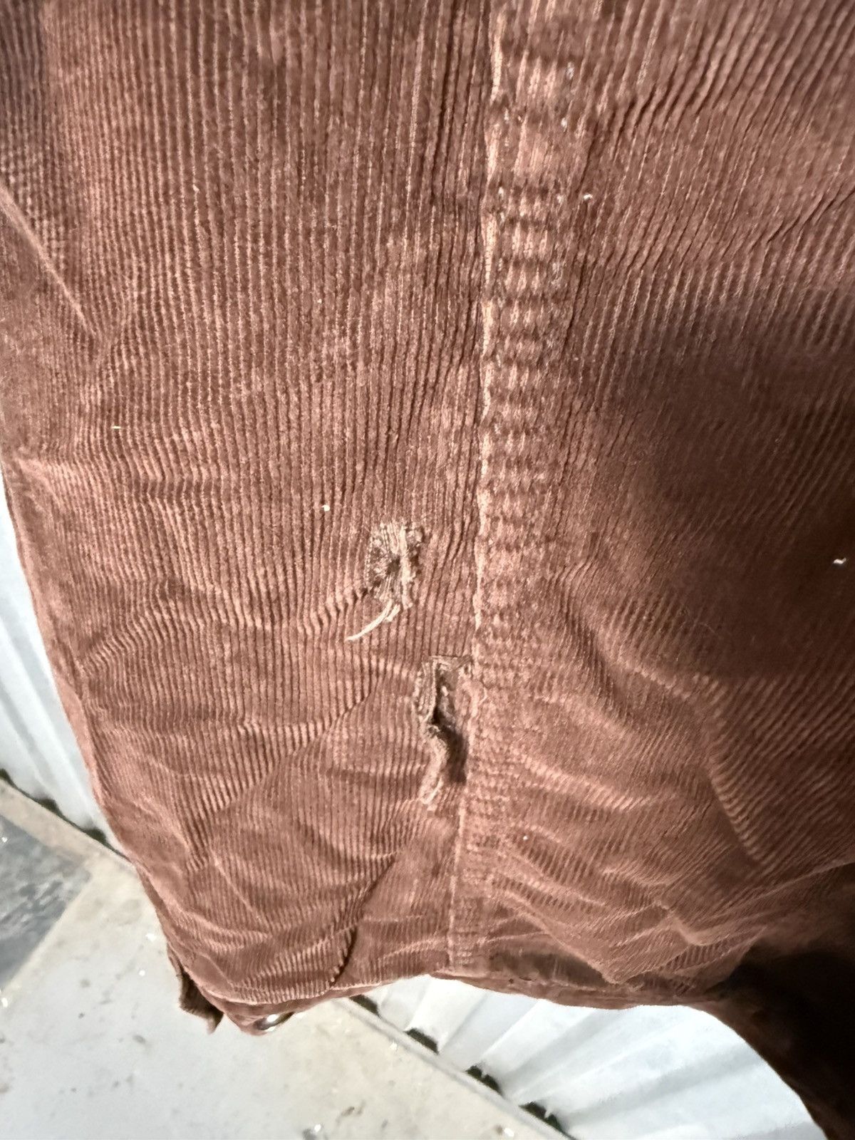 Levi's 90s Vintage Levis Mocha Distressed corduroy Cowboy Jacket Size US L / EU 52-54 / 3 - 13 Thumbnail