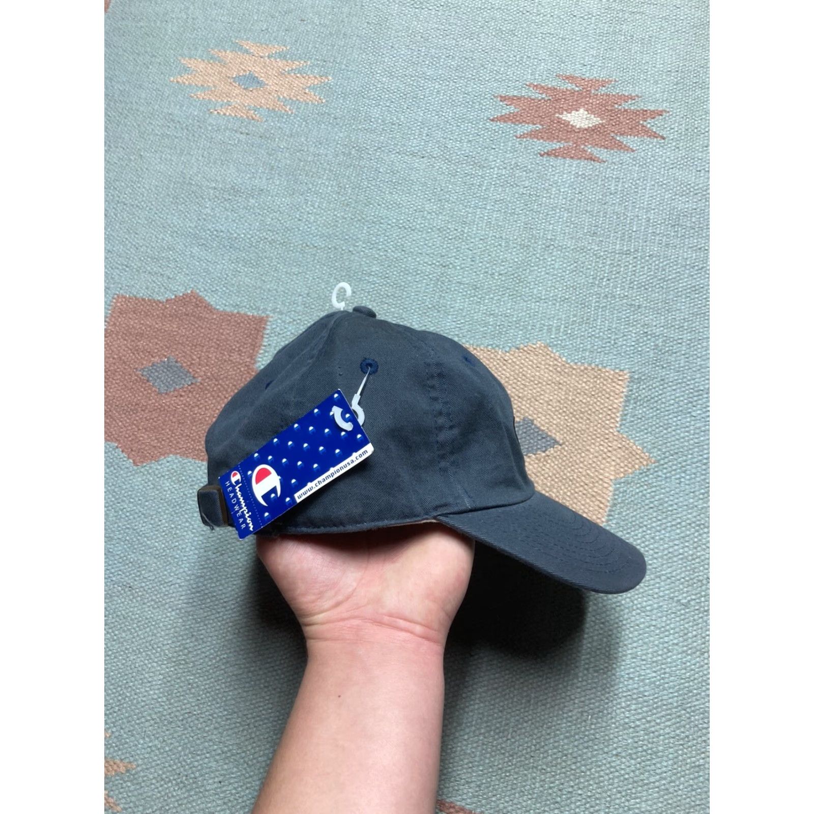 Champion VINTAGE Champion Strapback Hat Cap XXL Blue Dad NWT Deadstock Adjustable Men Cap Hat Size ONE SIZE - 8 Thumbnail