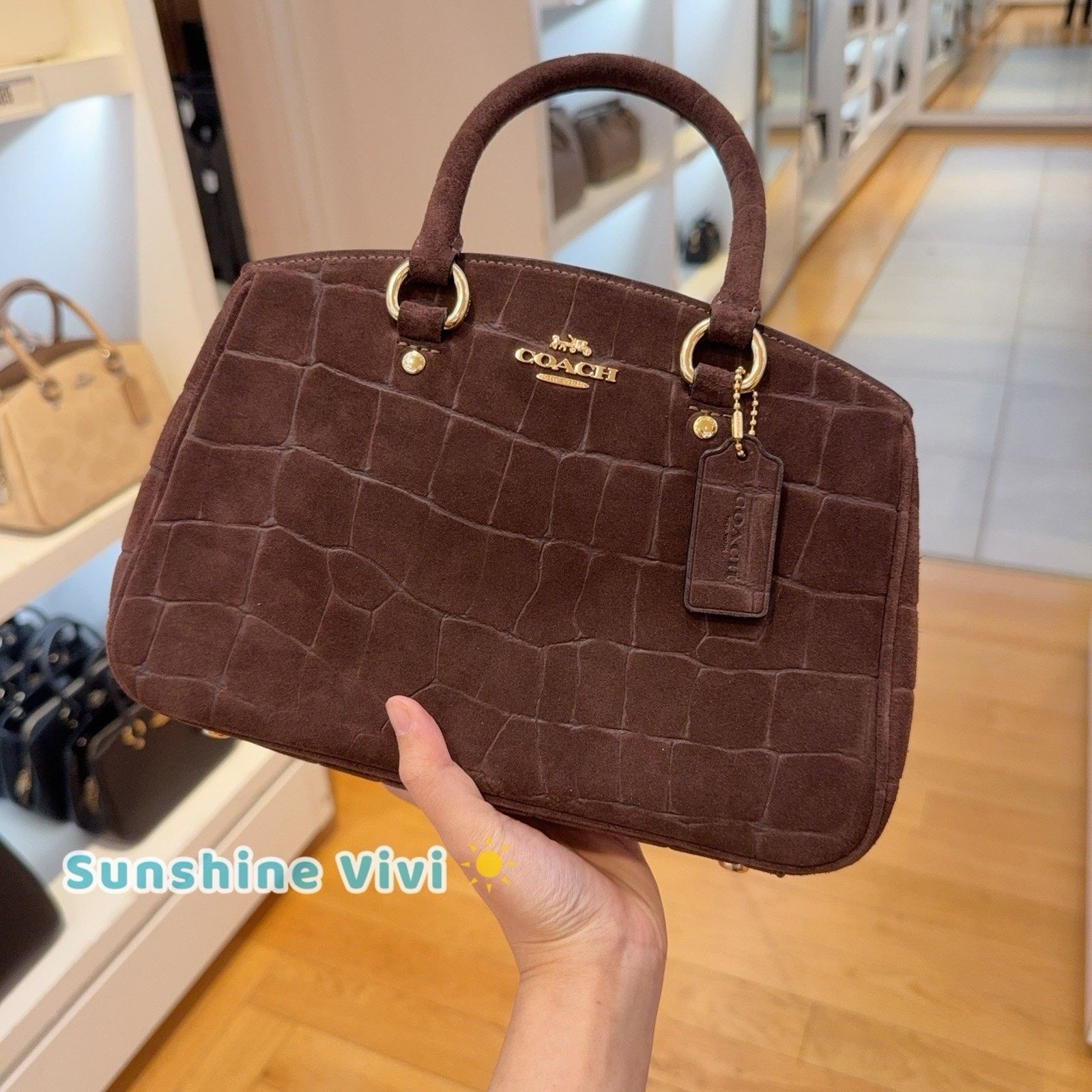 Coach NWT Coach Savannah Small Carryall Bag CCC73 Gold/Maple Size ONE SIZE - 1 Thumbnail