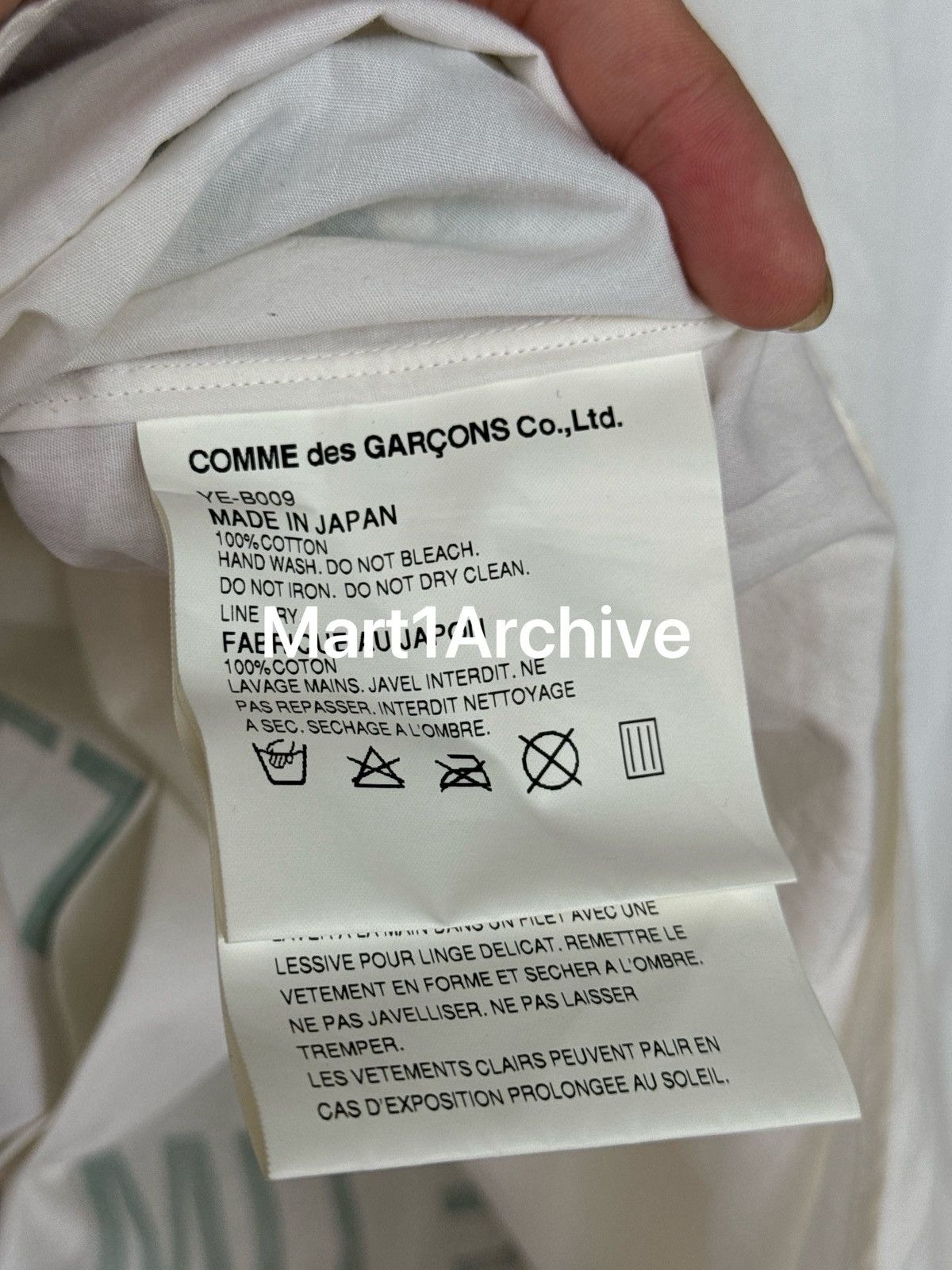 Junya Watanabe Junya Watanabe Comme Des Garçons 02SS Poem Shirt Size US S / EU 44-46 / 1 - 6 Thumbnail