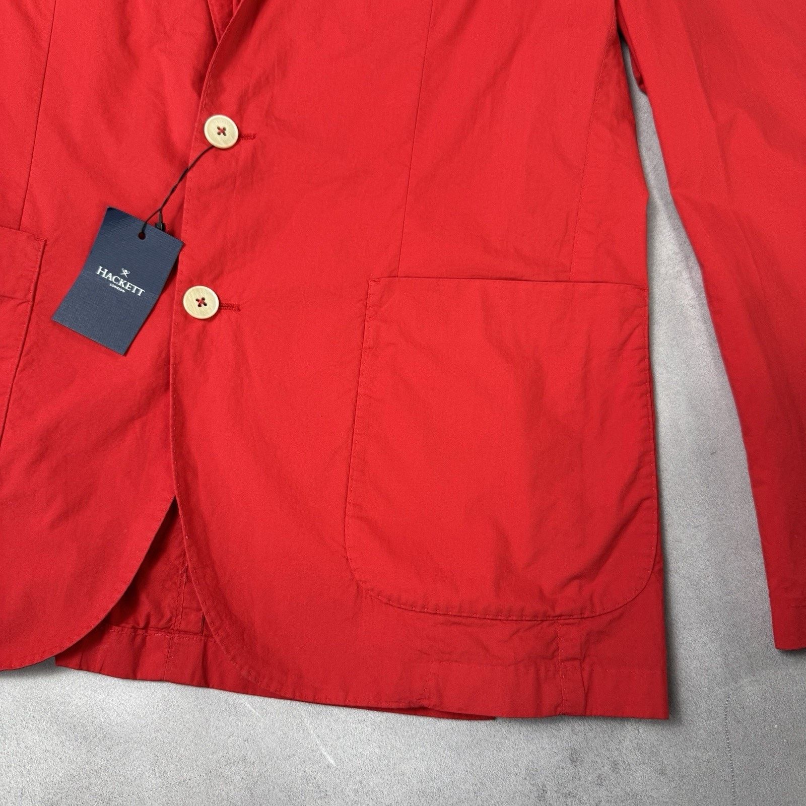 Hackett Hackett London Men Cotton Blazer Red Size 42r/52r Size 42R - 6 Thumbnail