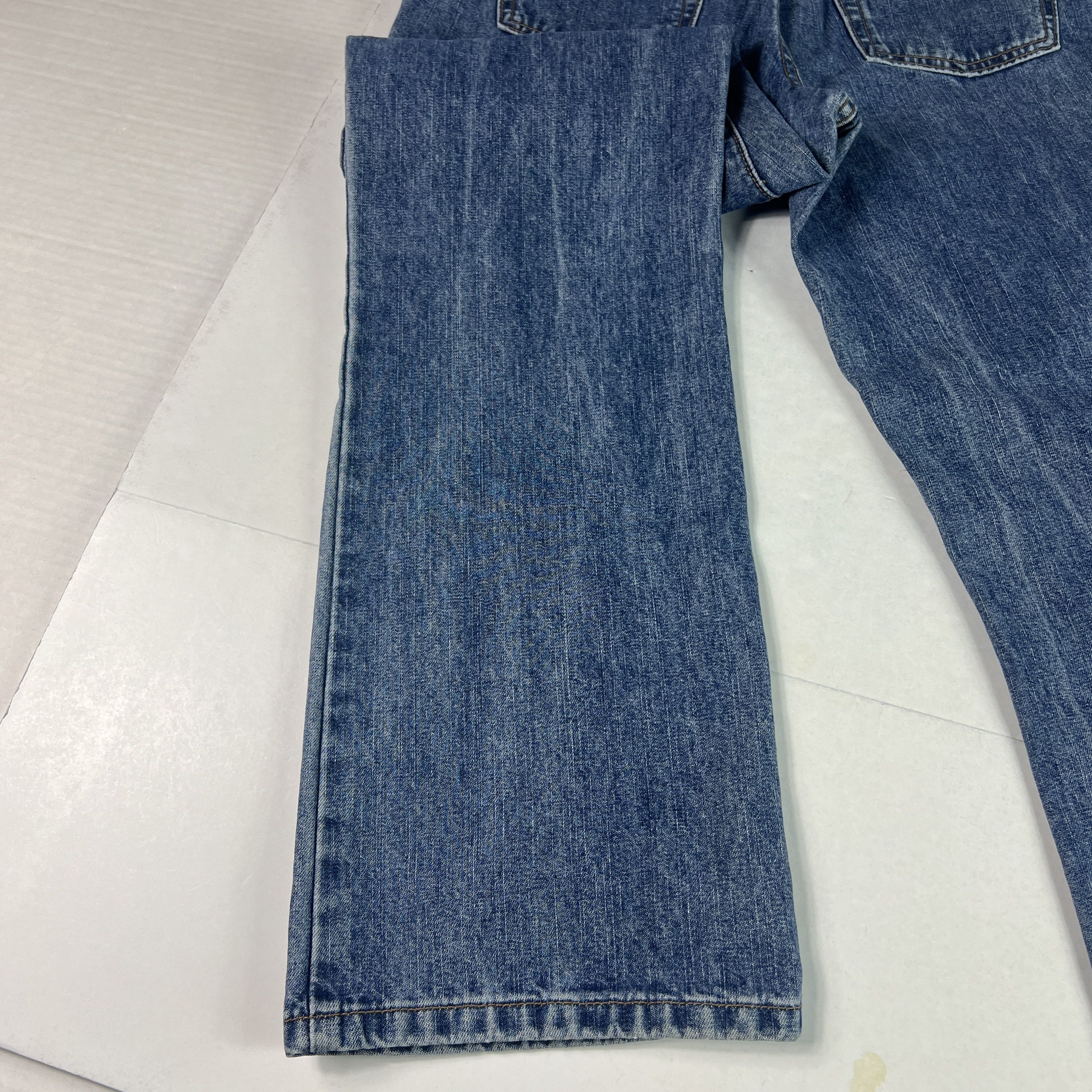 Calvin Klein VTG Calvin Klein Jeans Mid Rise Boot Cut Blue Faded Denim Size 32" / US 10 / IT 46 - 16 Thumbnail