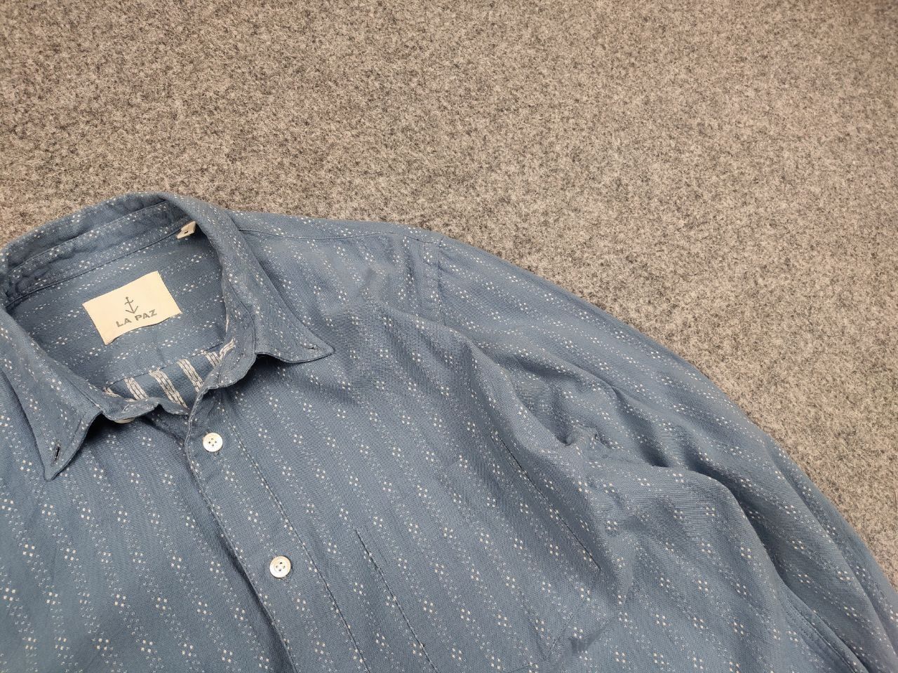 La Paz La Paz Design Casual Blue Pattern button Long sleeve Shirt Size US M / EU 48-50 / 2 - 7 Thumbnail