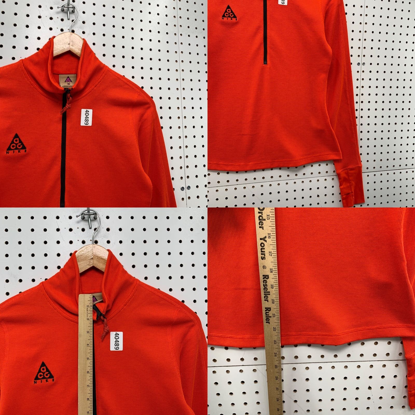Nike Nike ACG Active Top Womens Medium Orange Long Sleeve Pullover 1/2 Zip Size M / US 6-8 / IT 42-44 - 8 Thumbnail