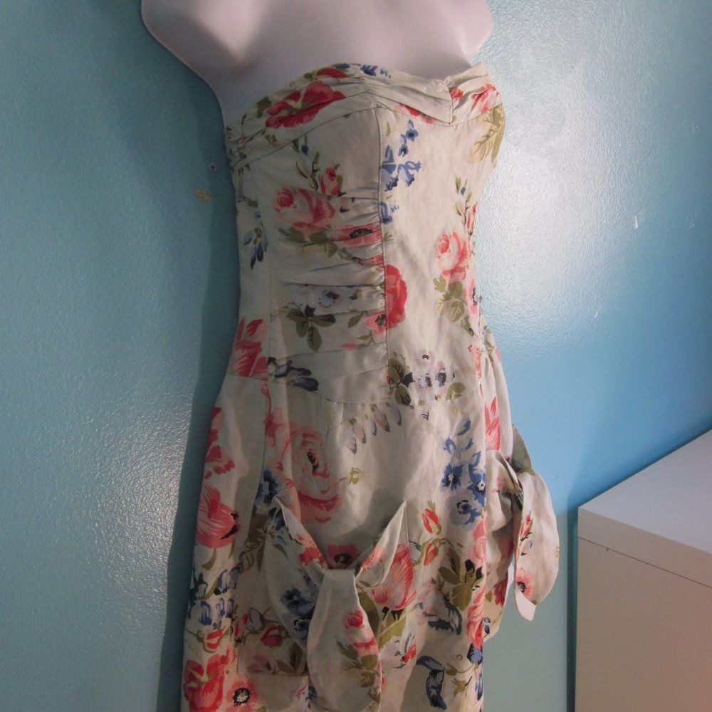 Annette Gortz Nanette Lepore Strapless Garden Party Mini Dress 2 Size XS / US 0-2 / IT 36-38 - 11 Thumbnail