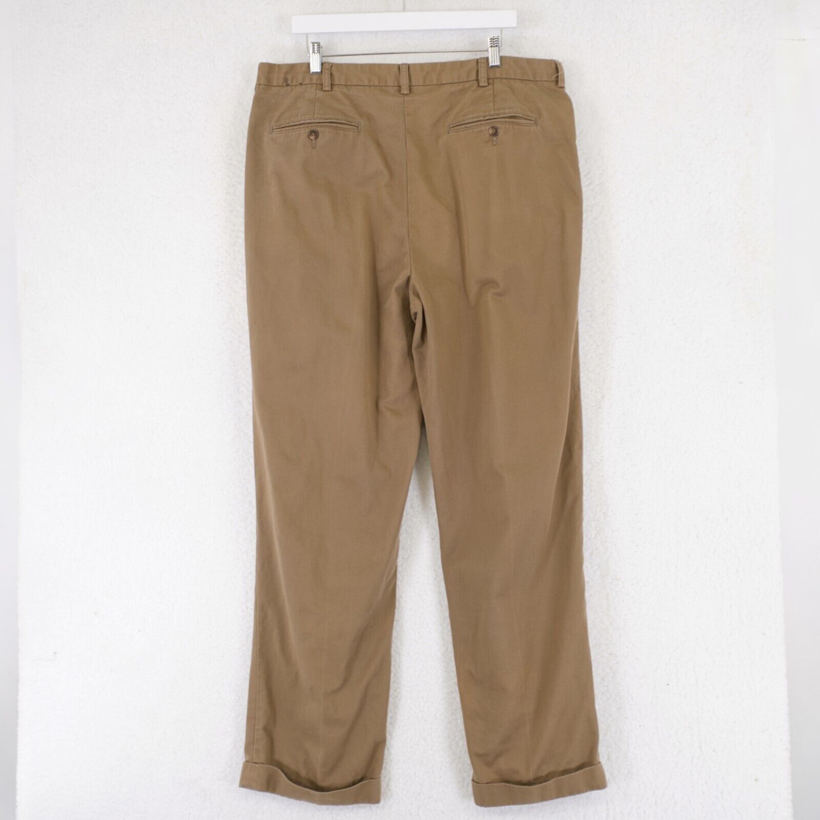Brooks Brothers DAMAGED Brooks Brothers Elliot Cotton Brown Trousers 38/33 P Size 38L - 6 Thumbnail