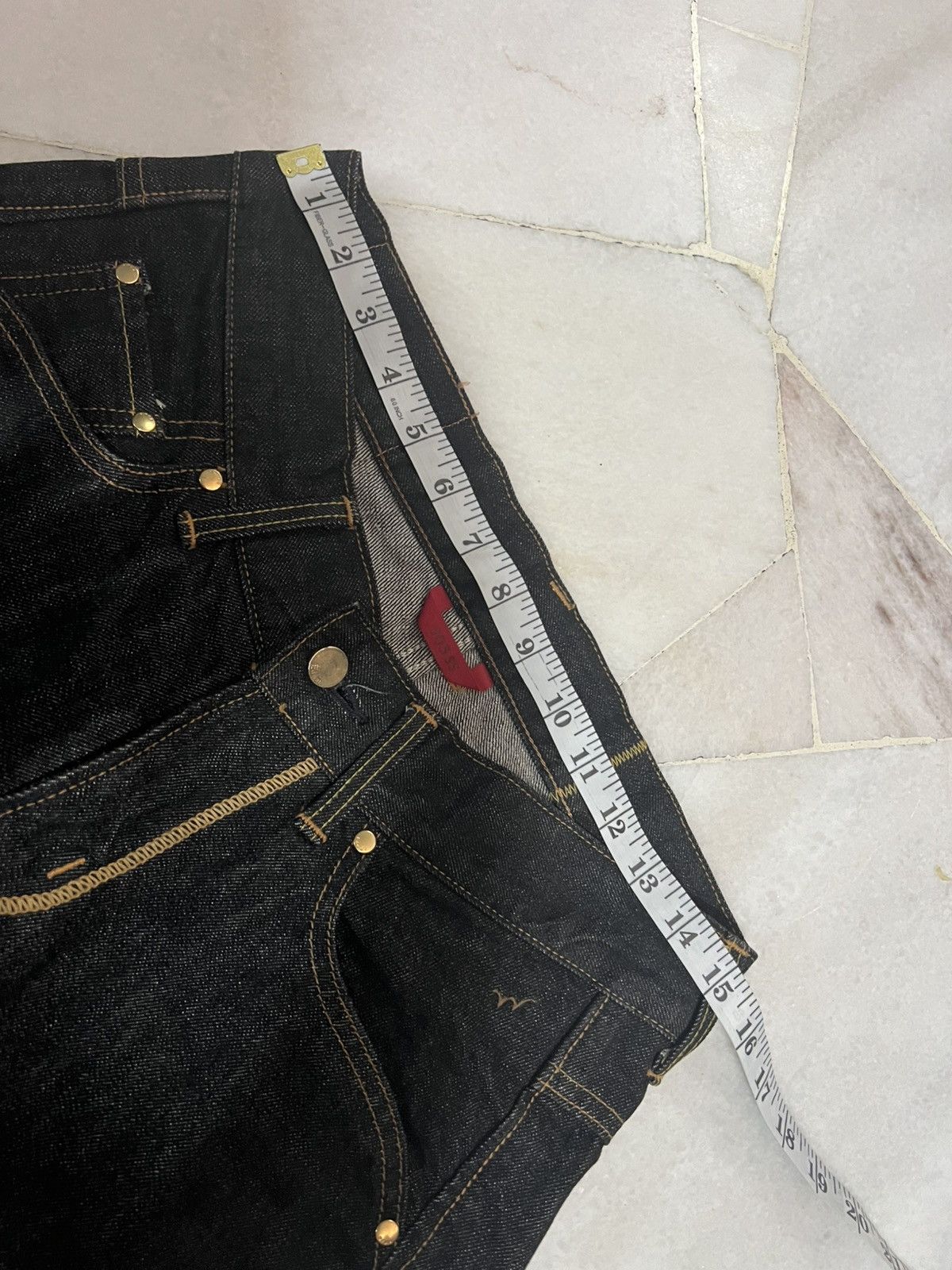 Edwin × If Six Was Nine × Le Grande Bleu (L.G.B.) 🌈Flare🌈Vintage Edwin 503ss Deadstok Jean Size US 30 / EU 46 - 11 Thumbnail