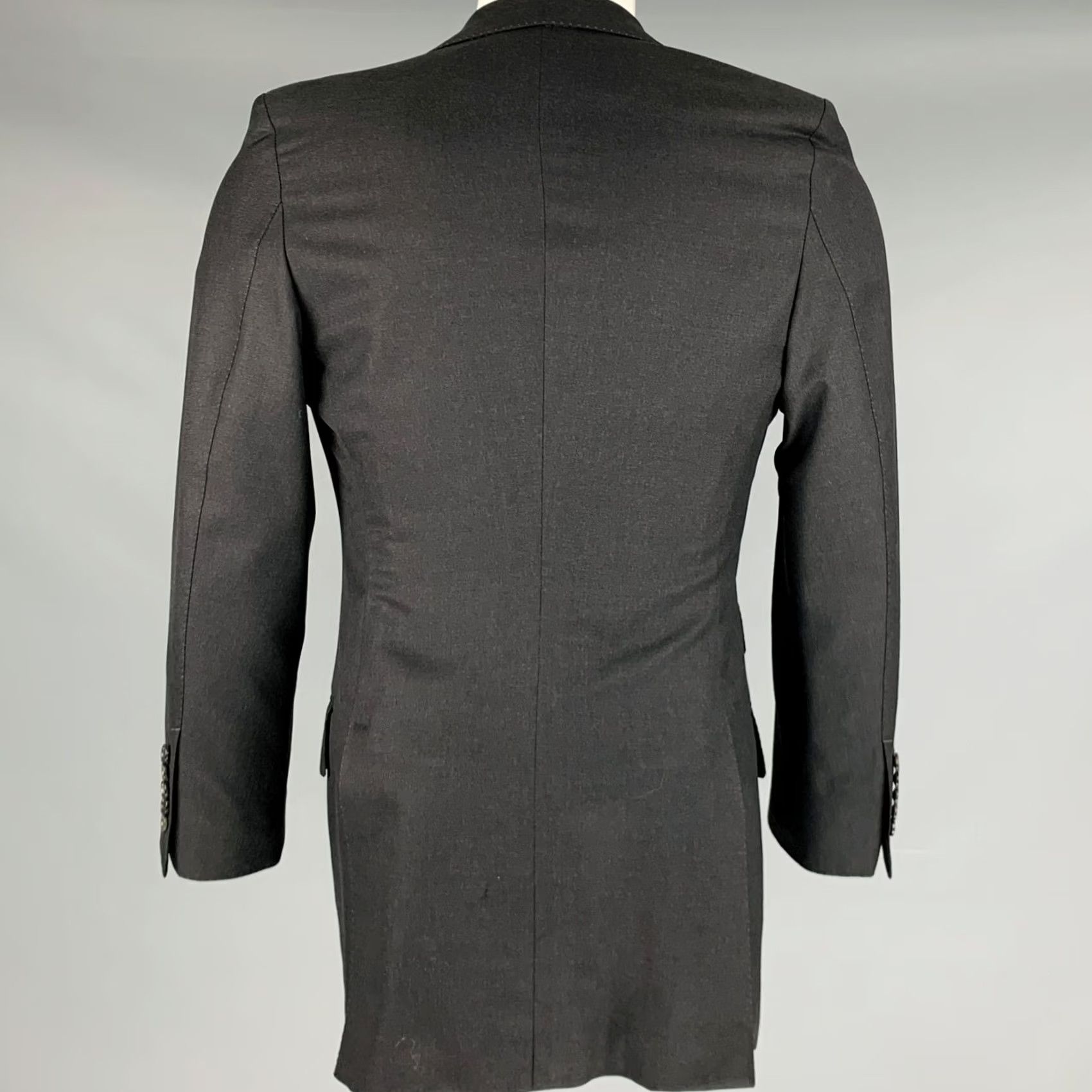 Tom Ford TOM FORD Grey Wool Peak Lapel Sport Coat 38 Mens Size US XXS / EU 40 - 3 Thumbnail