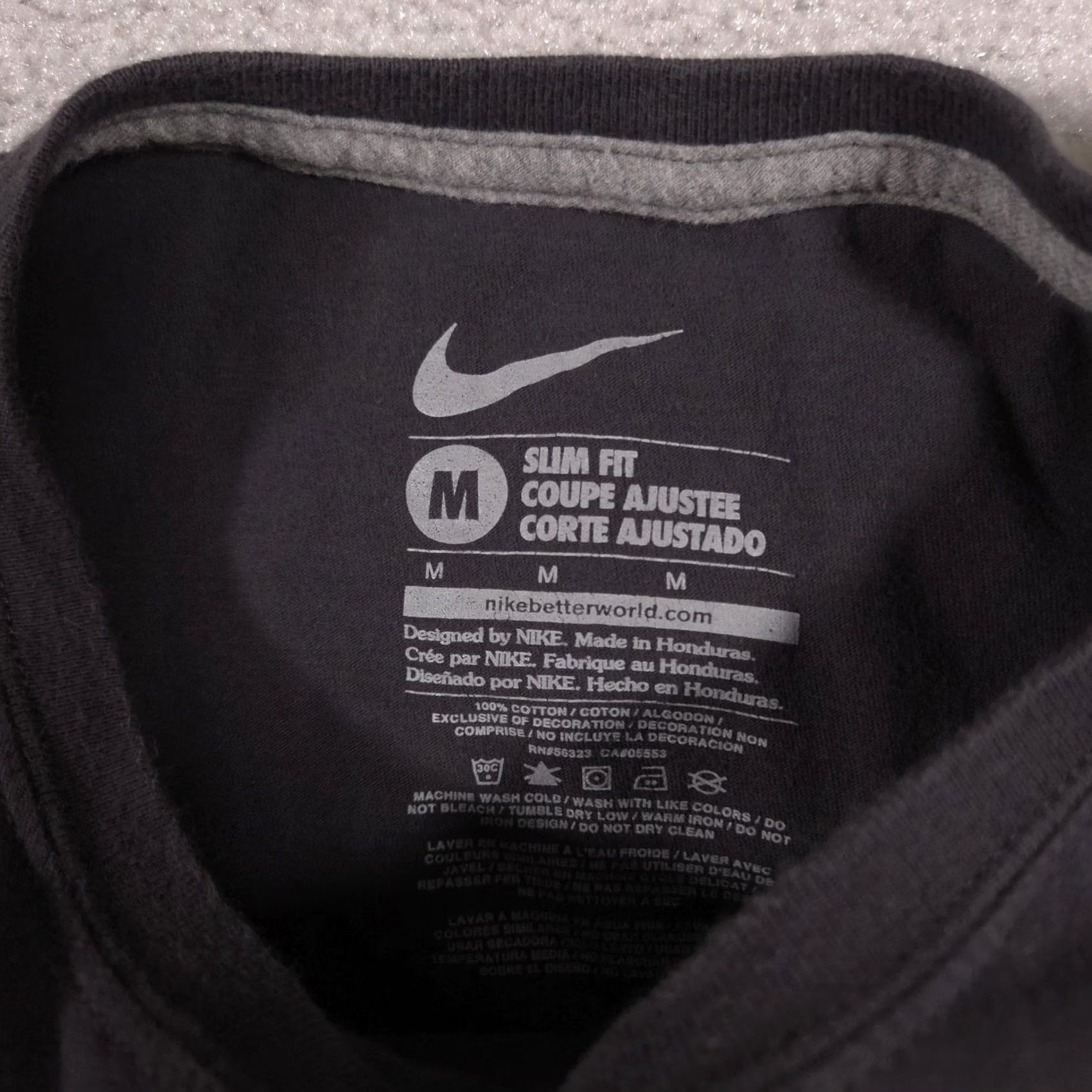 Nike Nike Shirt Womens M Black There Is No Finish Line Crew Neck Graphic Tee Top Size M / US 6-8 / IT 42-44 - 4 Thumbnail