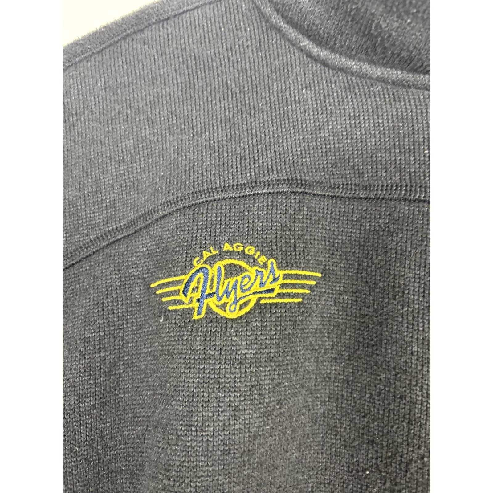 The North Face The North Face Mens XL 1/4 Zip Pullover Black Polyester Cal Aggies Flyers Sweatshirt Embroidered Size US XL / EU 56 / 4 - 6 Thumbnail