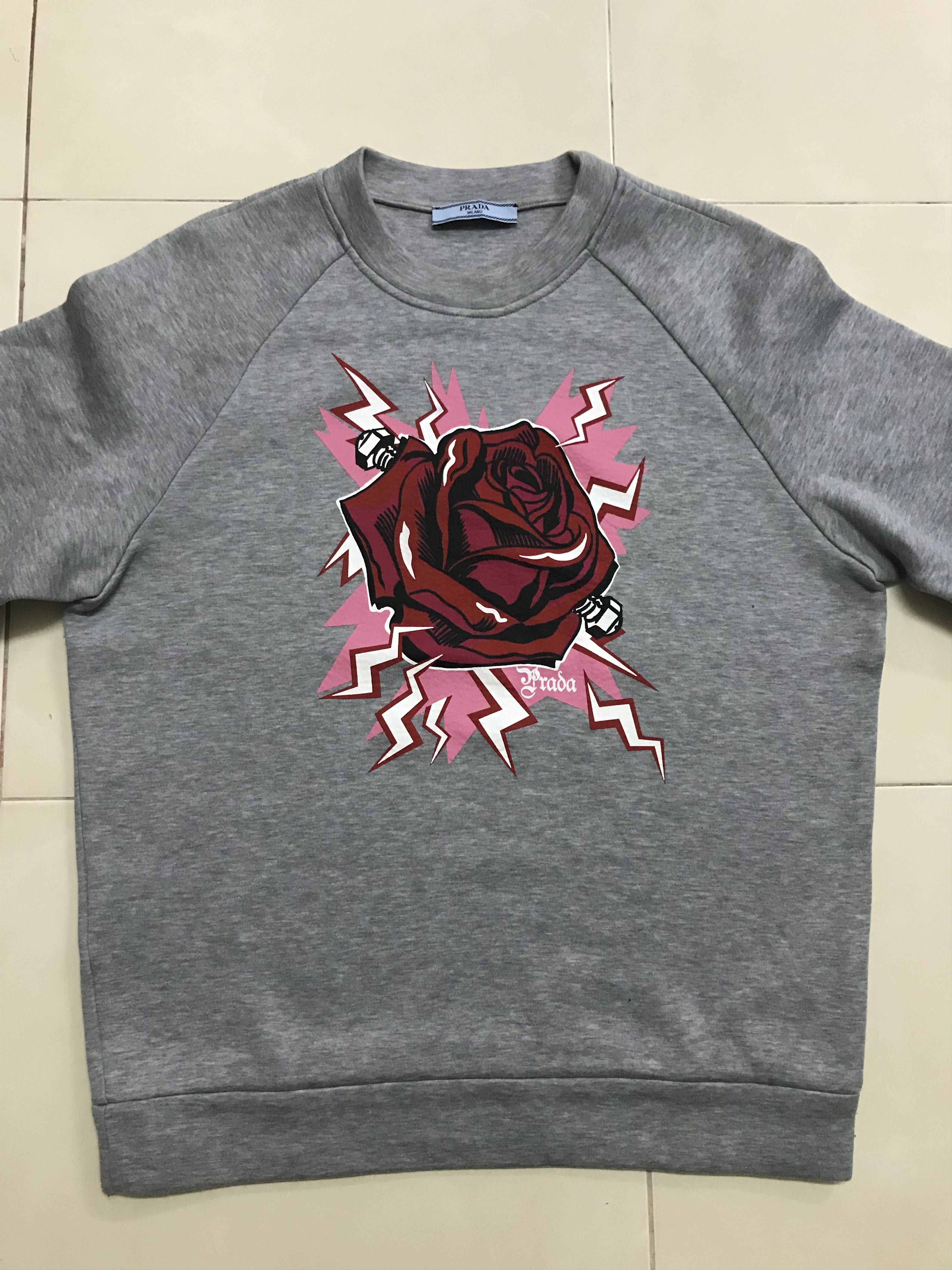Prada SWEATSHIRT PRADA FLORAL Size M / US 6-8 / IT 42-44 - 3 Thumbnail