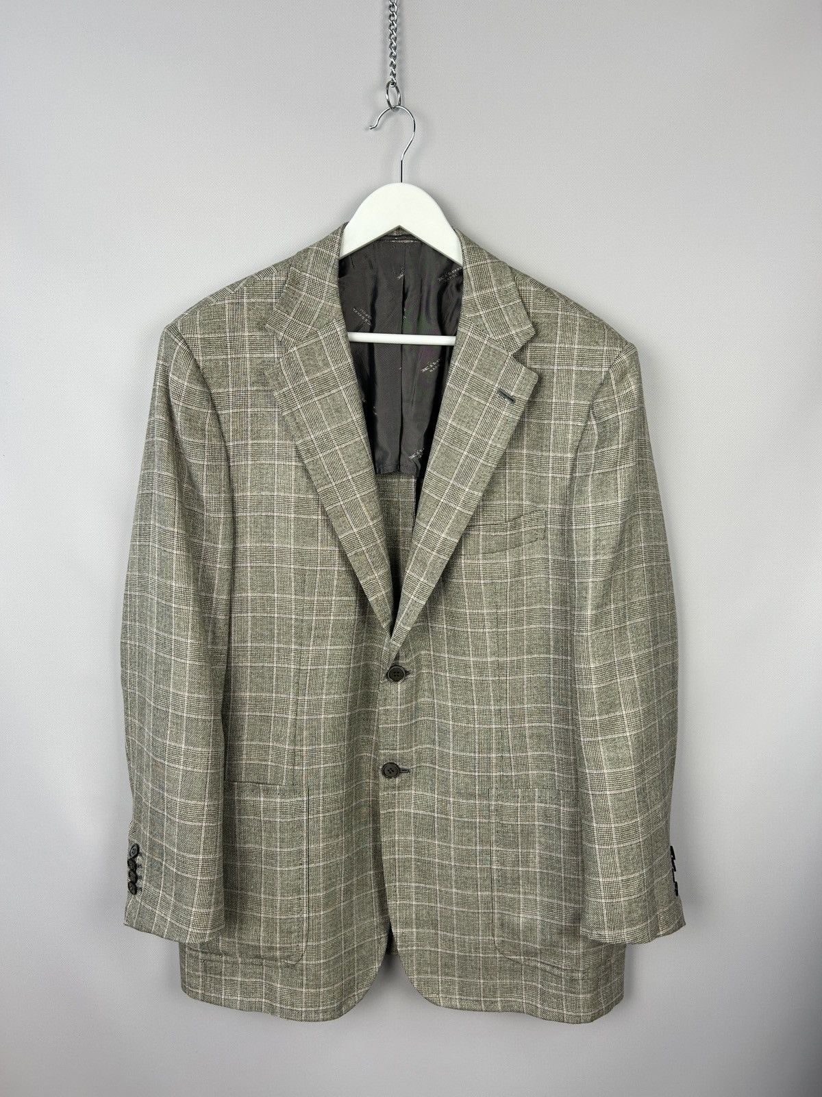 Designer × Kiton Kiton Sport Coat Cashmere Linen Silk Blazer Sz 55IT 45US/UK Size 44R - 15 Thumbnail
