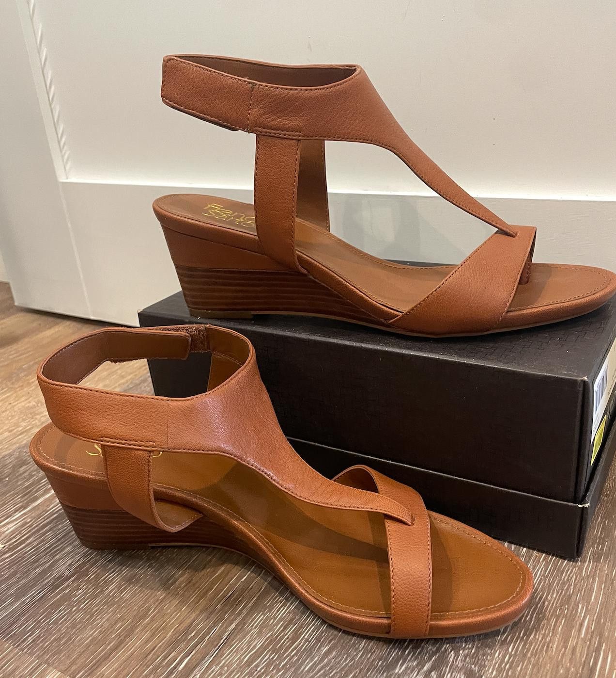Designer Franco Sarto Brown Wedges 9.5 Size US 9.5 / IT 39.5 - 2 Thumbnail