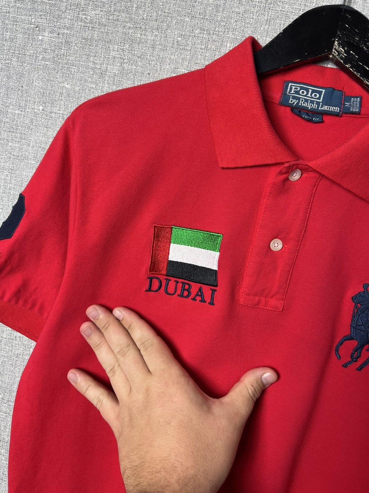 Polo Ralph Lauren Rare Vintage Polo Ralph Lauren #2 DUBAI Logo Polo Shirt Size US M / EU 48-50 / 2 - 3 Thumbnail