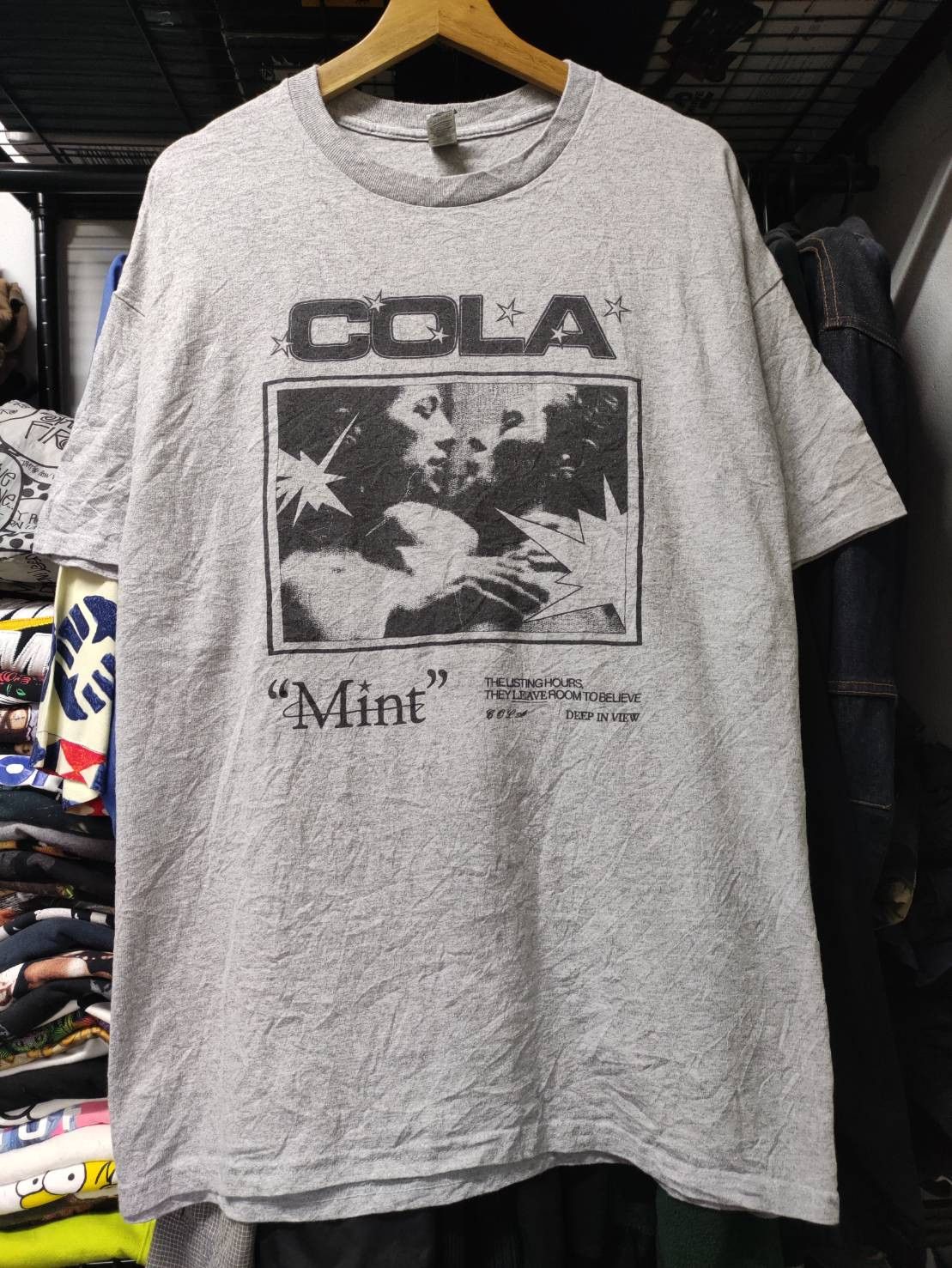 Band Tees Cola " Mint " Album Deep in View Single Promo T-Shirt Size US XL / EU 56 / 4 - 3 Thumbnail