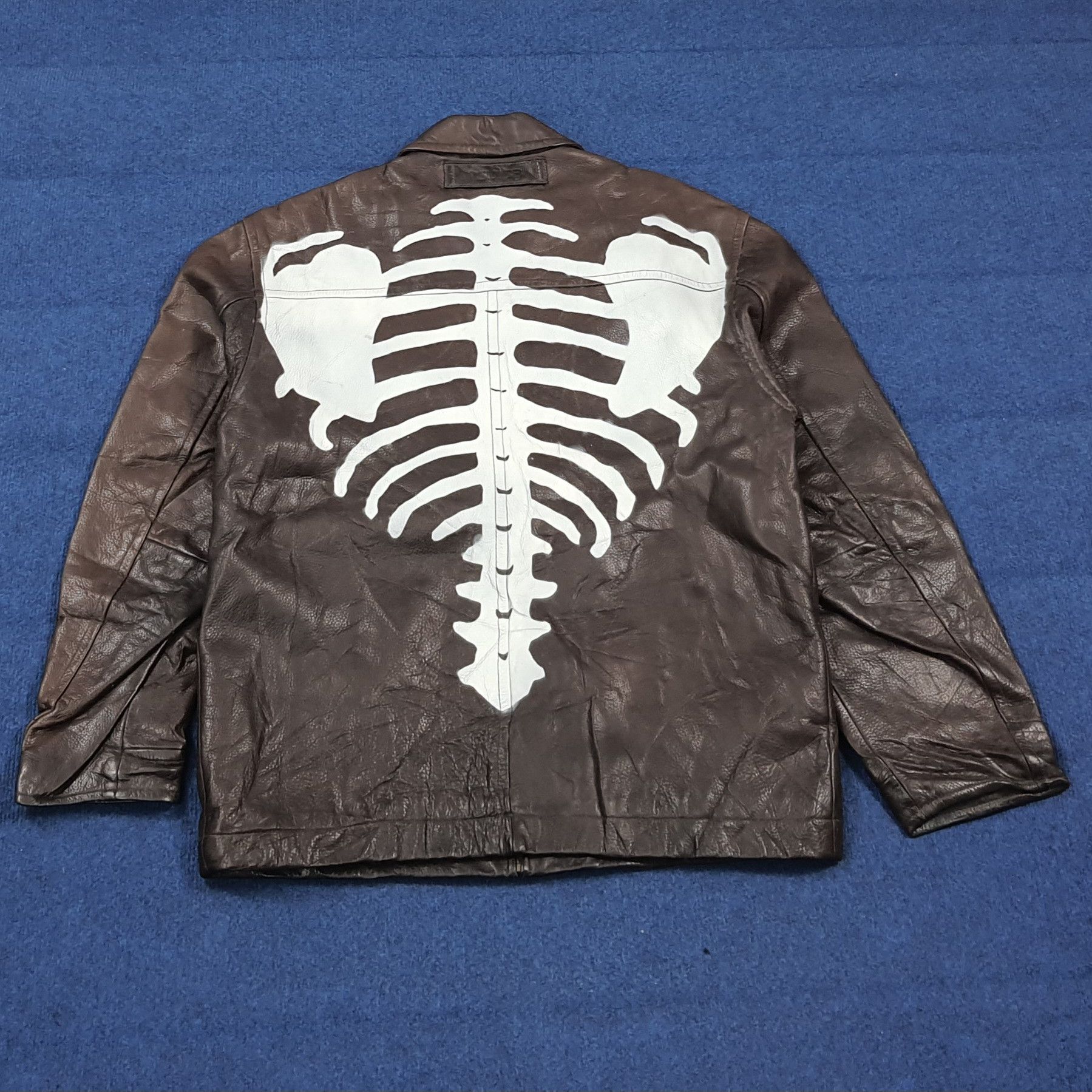 Nautica Nautica Vintage Custom Skeleton Bone Leather Jacket C290N28 Size US M / EU 48-50 / 2 - 1 Thumbnail
