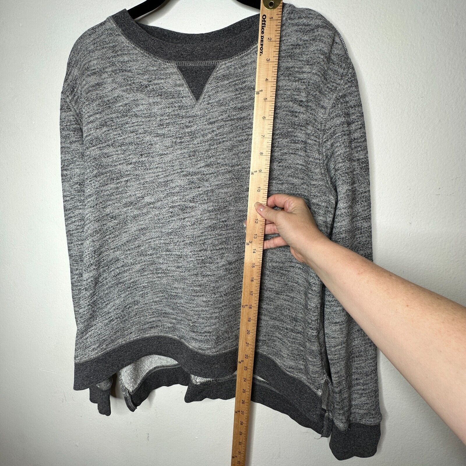 Rag & Bone Rag & Bone Gray Georgia Boxy Sweatshirt Dark Gray Trim S Size S / US 4 / IT 40 - 13 Thumbnail